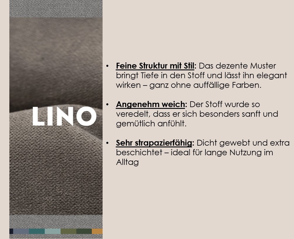 Home affaire Wohnlandschaft »Booster II, whlw. mit Schlaffunktion & Bettkasten, Fuss schwarz« Sofa in U-Form, Breite 305 cm, in Cord oder Struktur LEO o. LINO