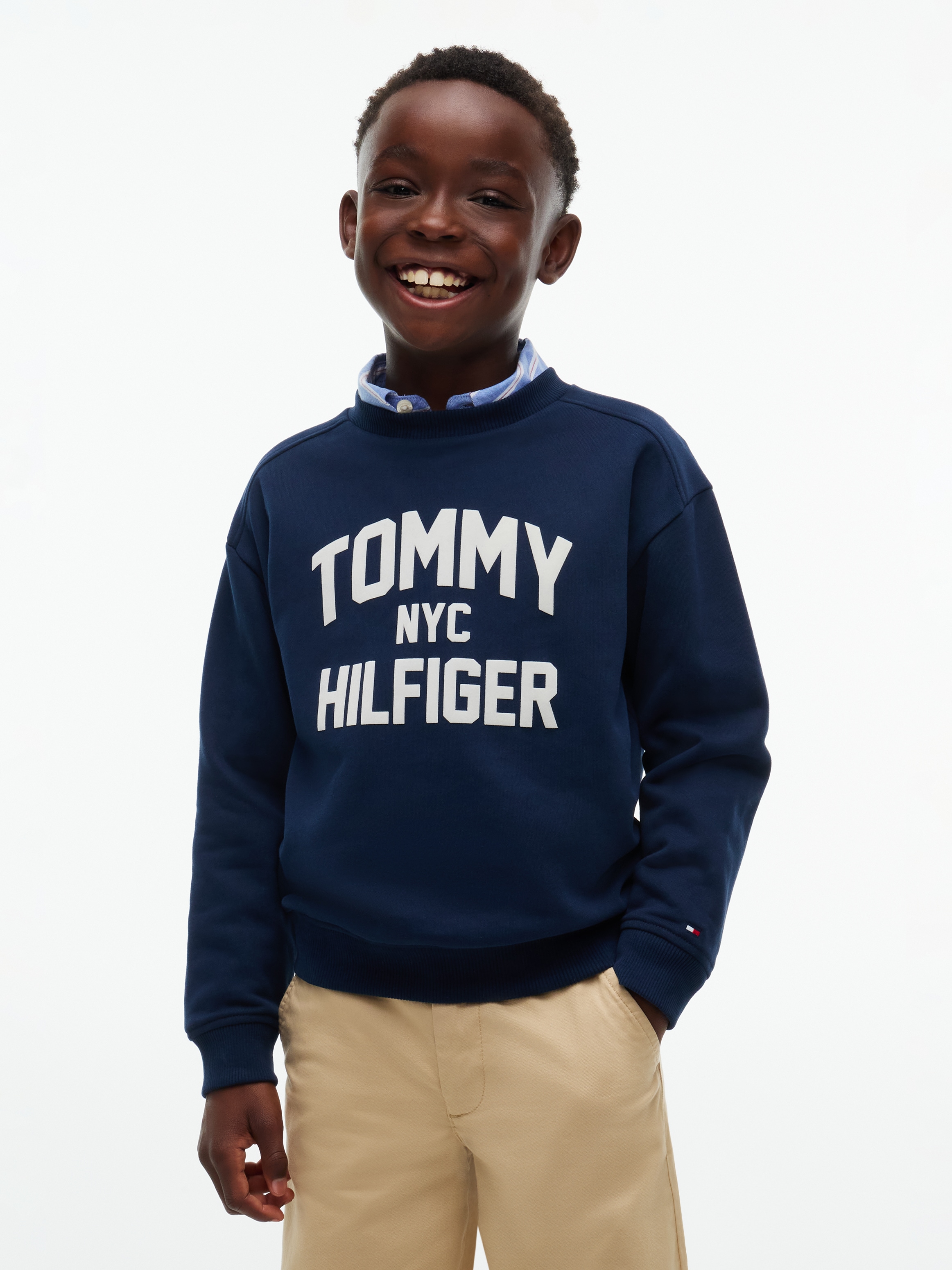 Image of Tommy Hilfiger Sweatshirt, Rundhalsausschnitt, Regular Fit, für Kinder bis 16 Jahre