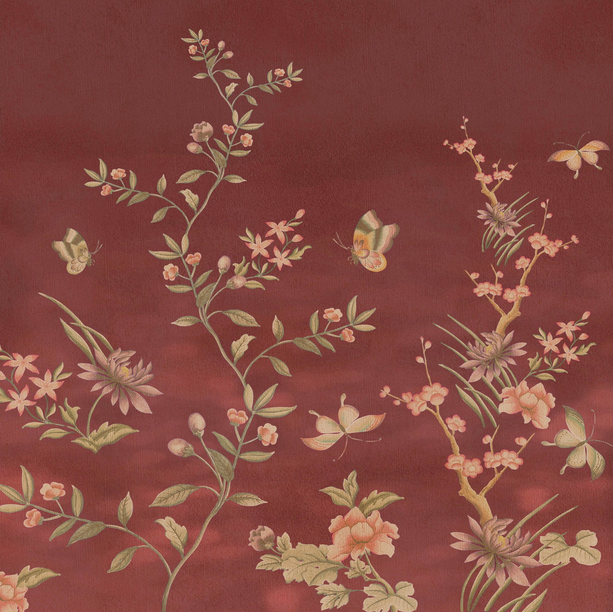 Komar Vliestapete »Digitaldruck Vlies - Chinoiserie - Grösse 250 x 250 cm« bedruckt glatt Wohnzimmer, Schlafzimmer