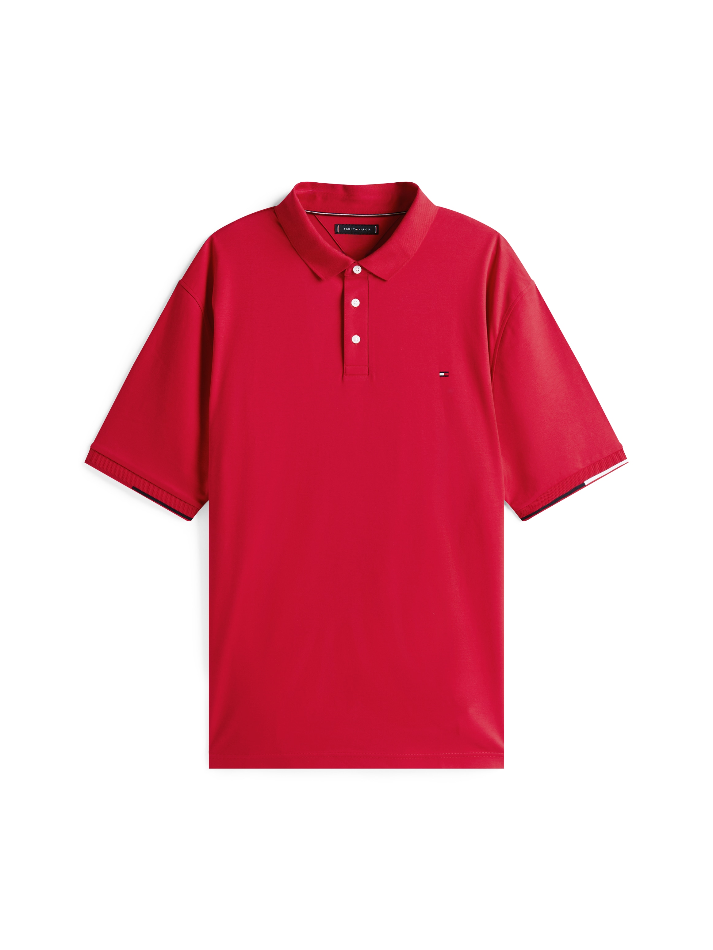 Tommy Hilfiger Big & Tall Poloshirt »BT-INTERLOCK FLAGCUFF SLIM FIT-B«, Grosse Grössen