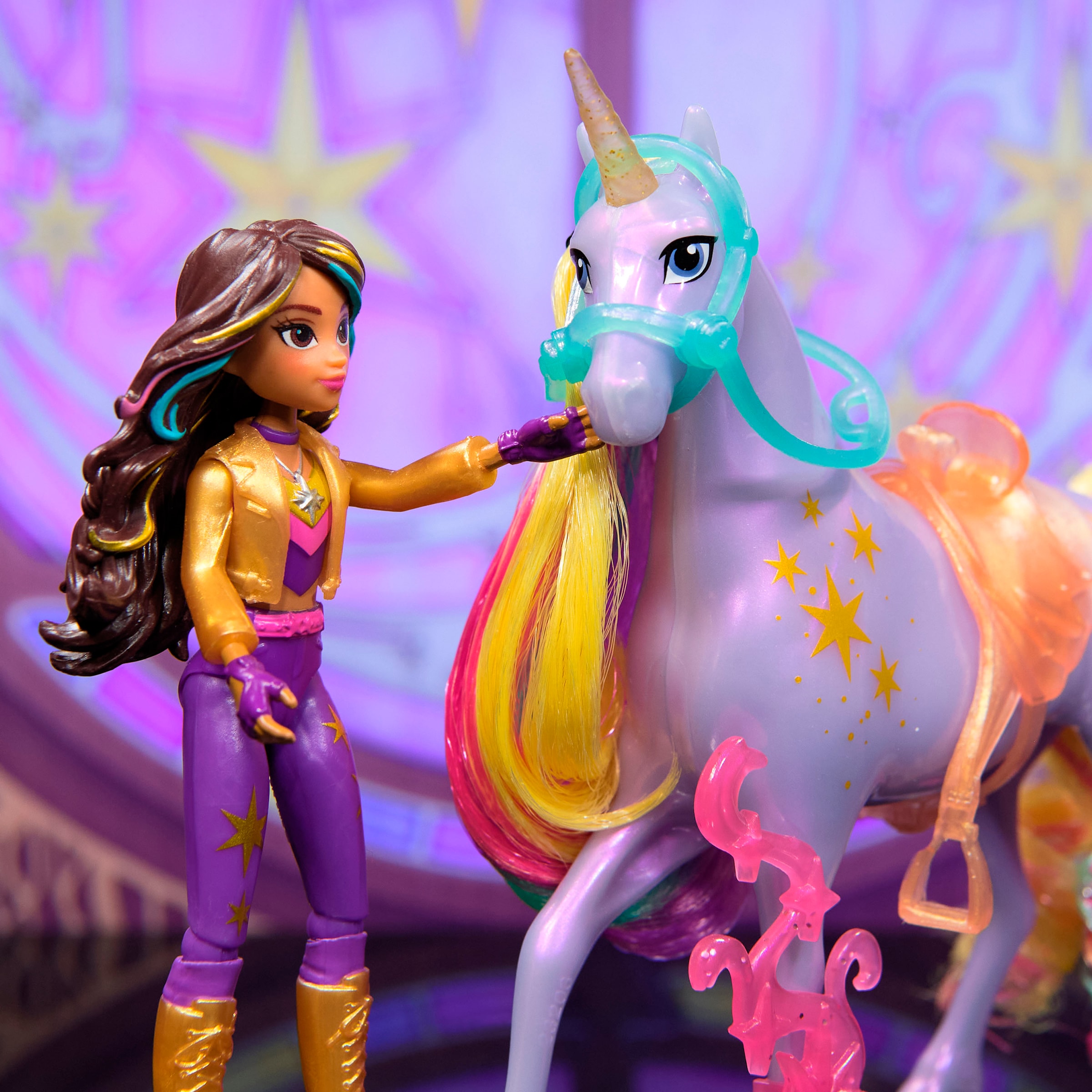 Spin Master Anziehpuppe »Unicorn Academy - Sophia & Einhorn Wildstar« mit echter Mähne