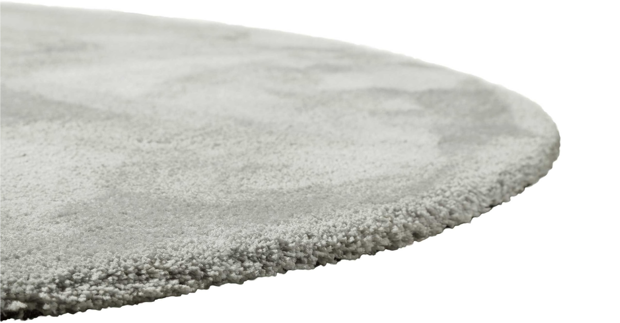 Homie Living Tapis »Pisa« Rond 25 mm Höhe Hochflor, Microfaser, uni, weich, Shaggy, Wohnzimmer, Schlafzimmer