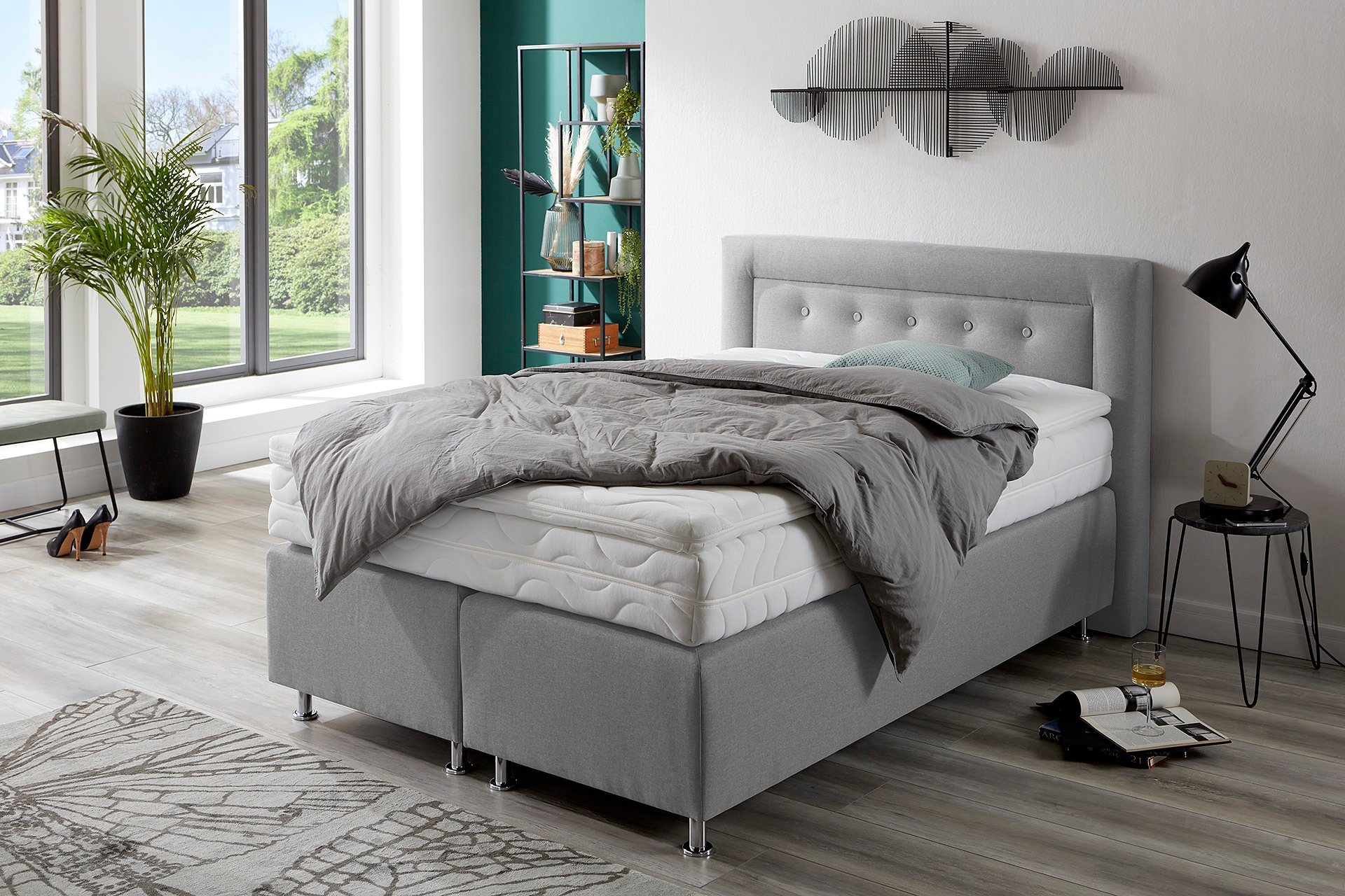 Westfalia Schlafkomfort Boxspringbett, wahlweise mit Topper