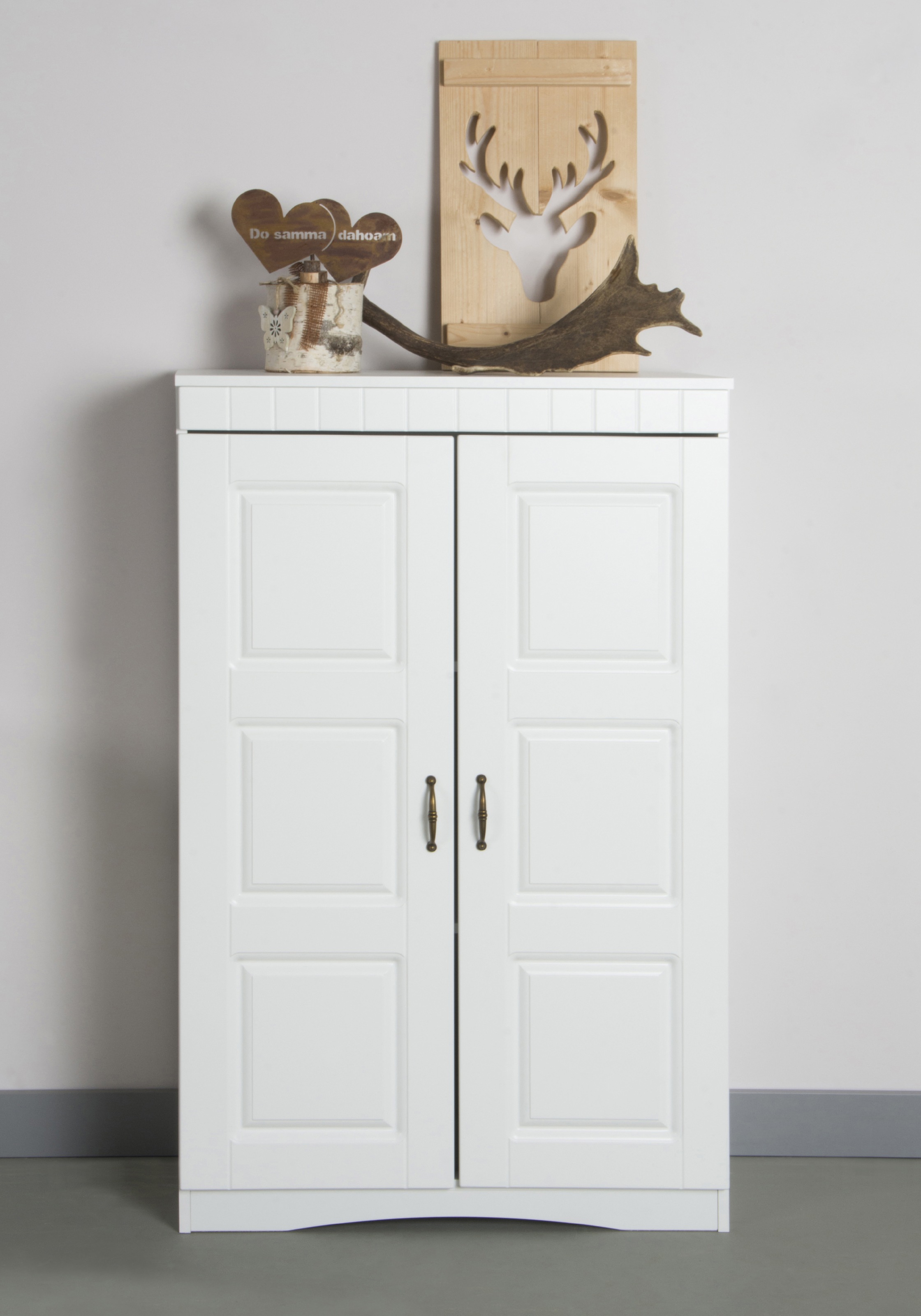 VOGL Möbelfabrik Aktenschrank "Hans" mit Metallgriffen, 3 große Fächer, Höhe 124 cm Made in Germany