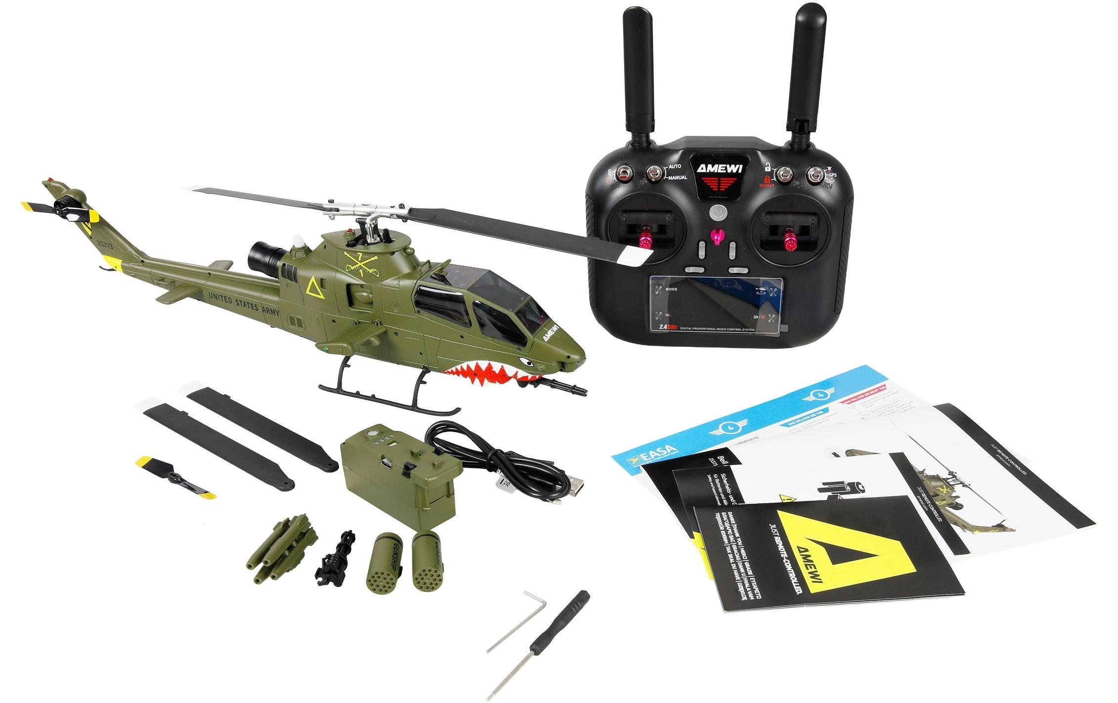 Amewi Hélicoptère RC »Bell AH-1 Cobra Pro GPS 8-Kanal RTF«