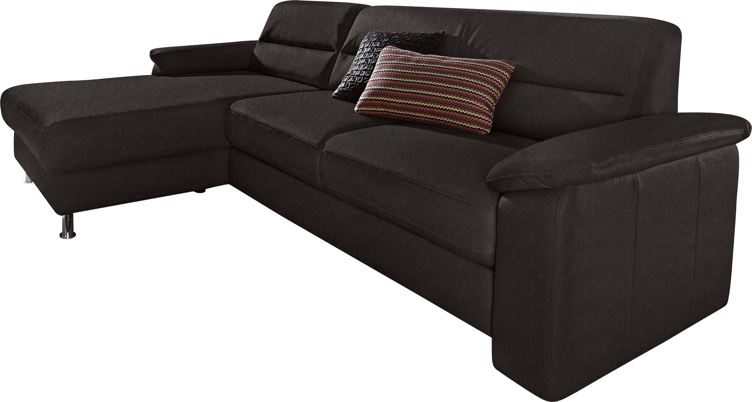 sit&more Ecksofa »Ascara L-Form« inklusive Boxspring/Federkern-Polsterung, wahlweise mit Bettfunktion