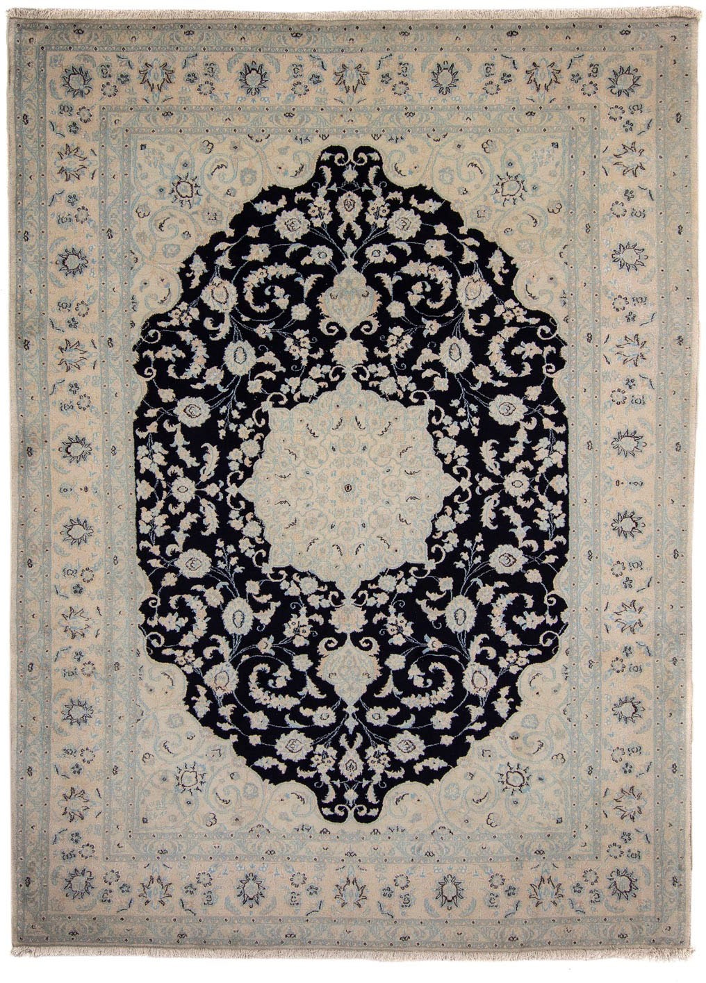 Image of morgenland Hochflor-Läufer »Moud Medaillon Beige 293 x 77 cm«, rechteckig, 1 mm Höhe, Unikat mit Zertifikat bei Ackermann Versand Schweiz