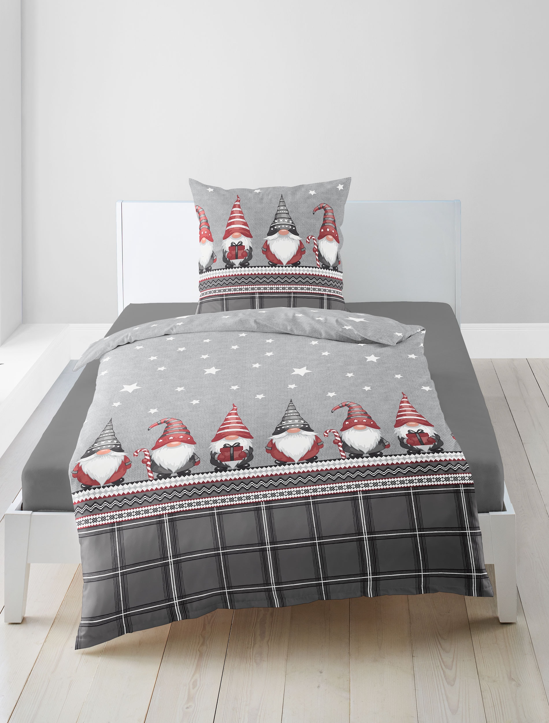 Image of BIERBAUM Bettwäsche "Biber Bettwäsche 4209" 2 100 % Baumwolle, pflegeleicht, kuschelig weich