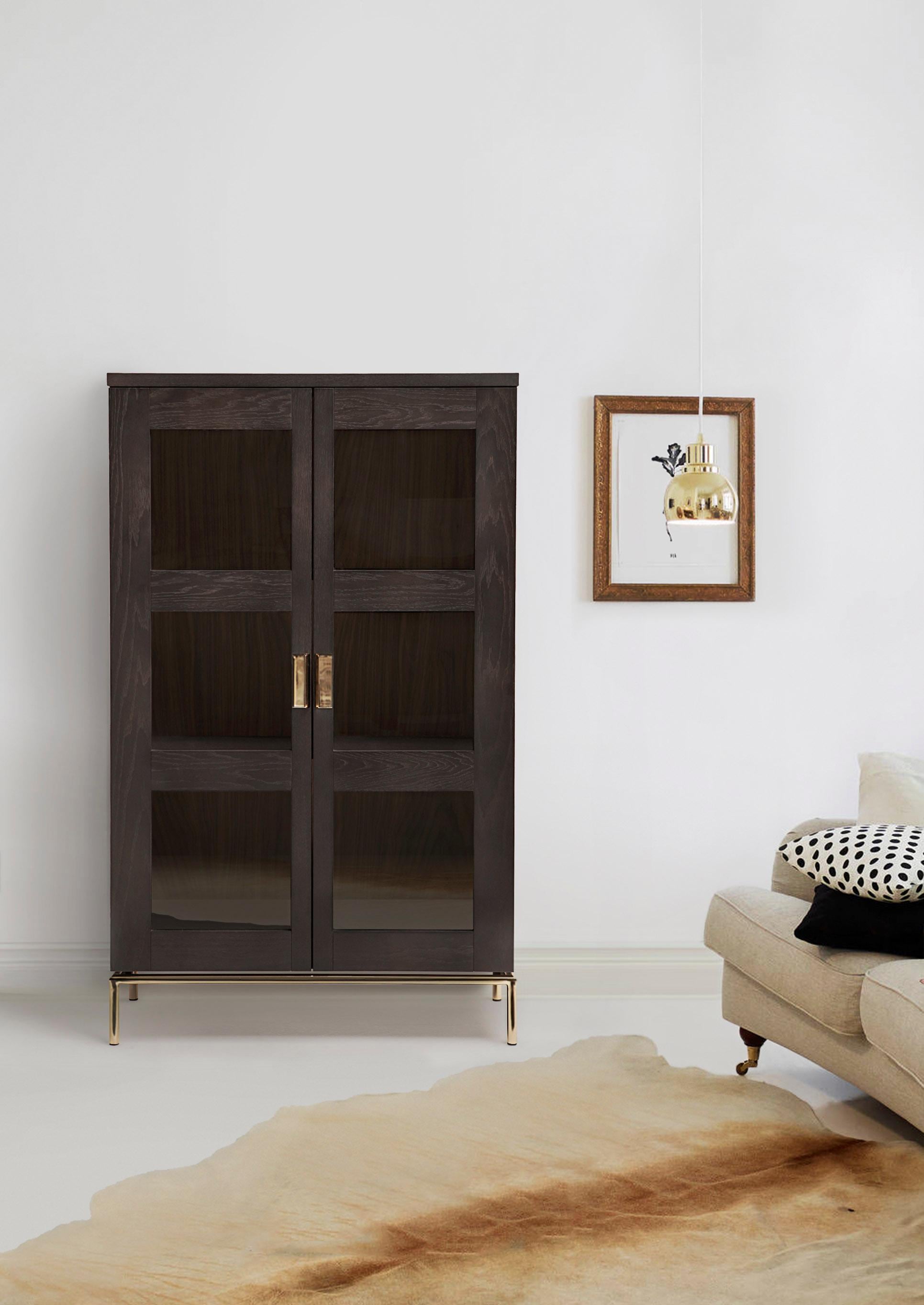 Image of Woodman Vitrine "Parlan" mit zwei Glastüren und Soft-Close-Funktion, Breite 148 cm, FSC