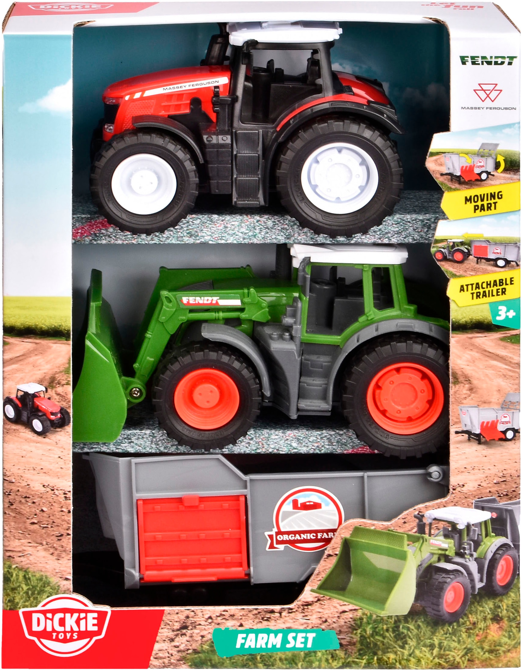 Dickie Toys Tracteur jouet »Farm Set«