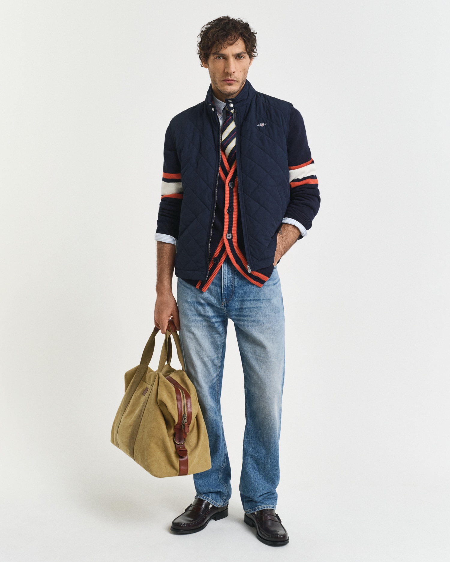 Gant Steppweste »QUILTED WINDCHEATER VEST«, mit Wattierung aus recyceltem Polyester