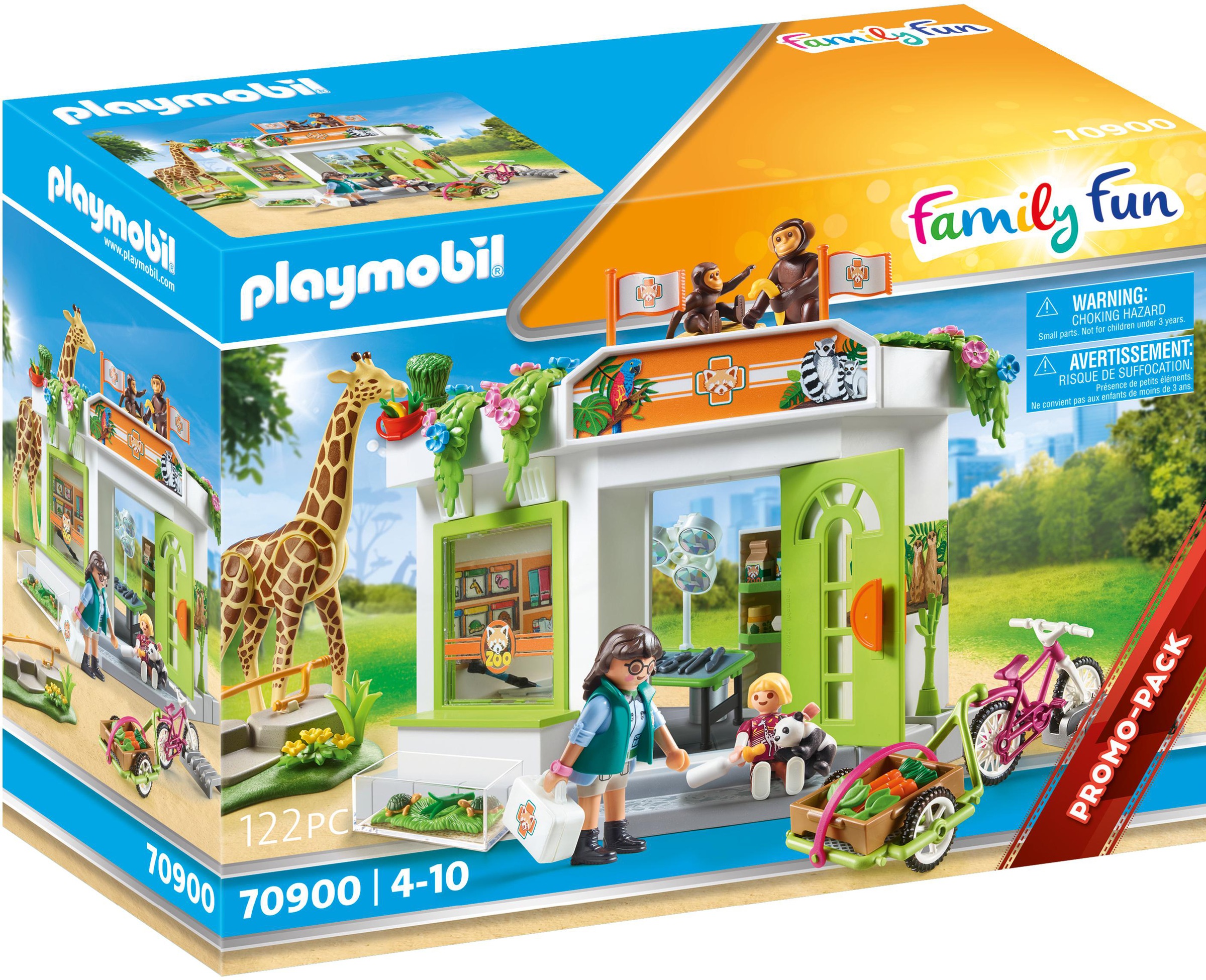 Image of Playmobil® Konstruktions-Spielset »Tierarztpraxis im Zoo (70900), Family Fun«, (122 St.), Made in Germany bei Ackermann Versand Schweiz