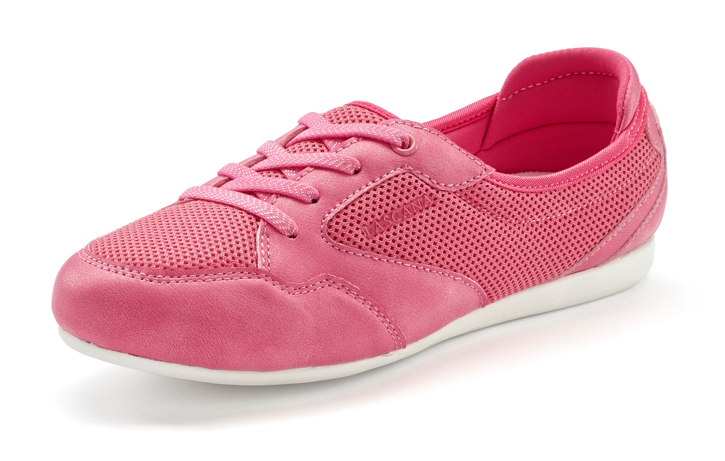 LASCANA Sneaker, Freizeitschuh, Halbschuh in modischer Mesh-Optik VEGAN