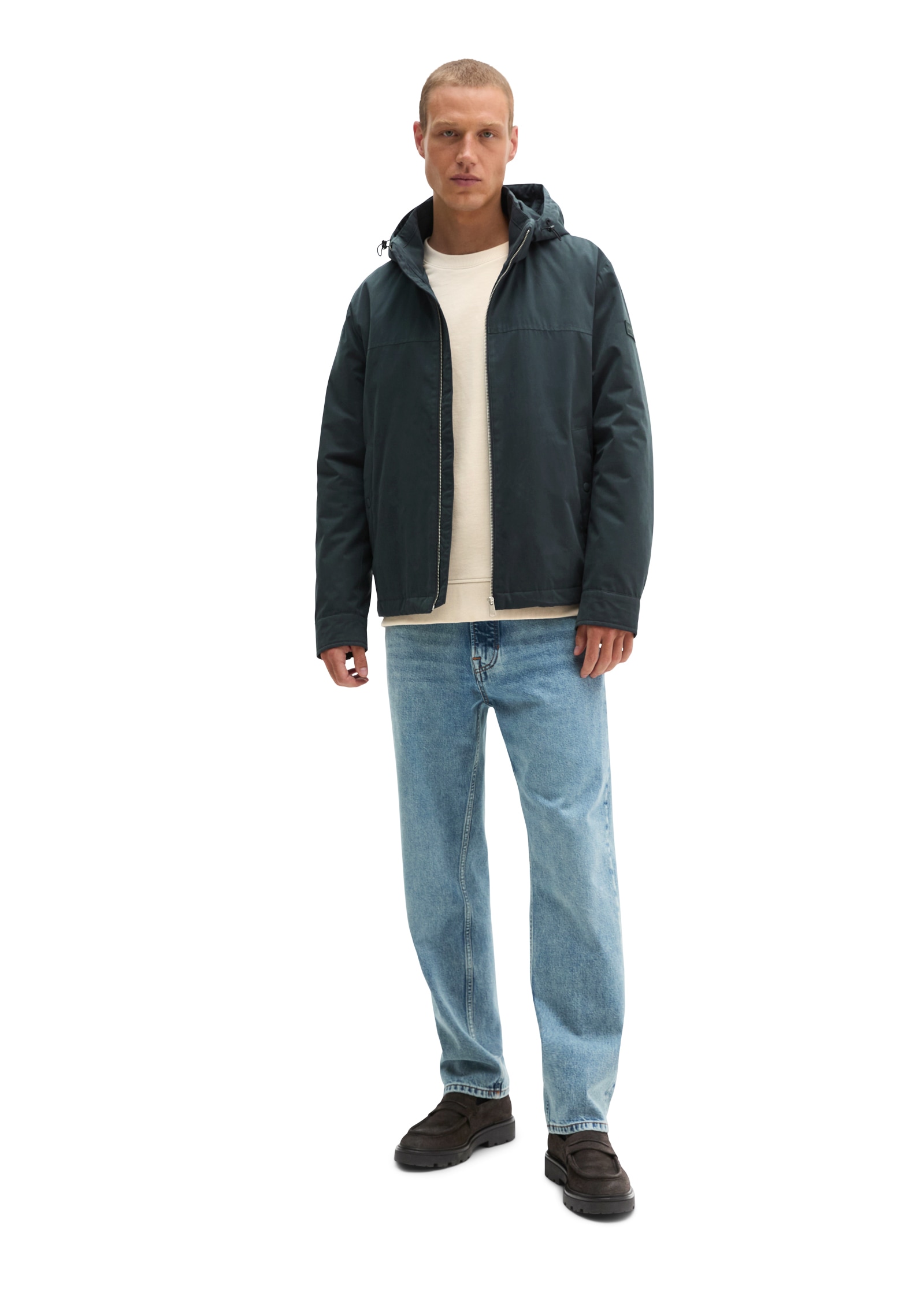 Marc O'Polo Blouson avec capuche coupe régulière avec capuche amovible