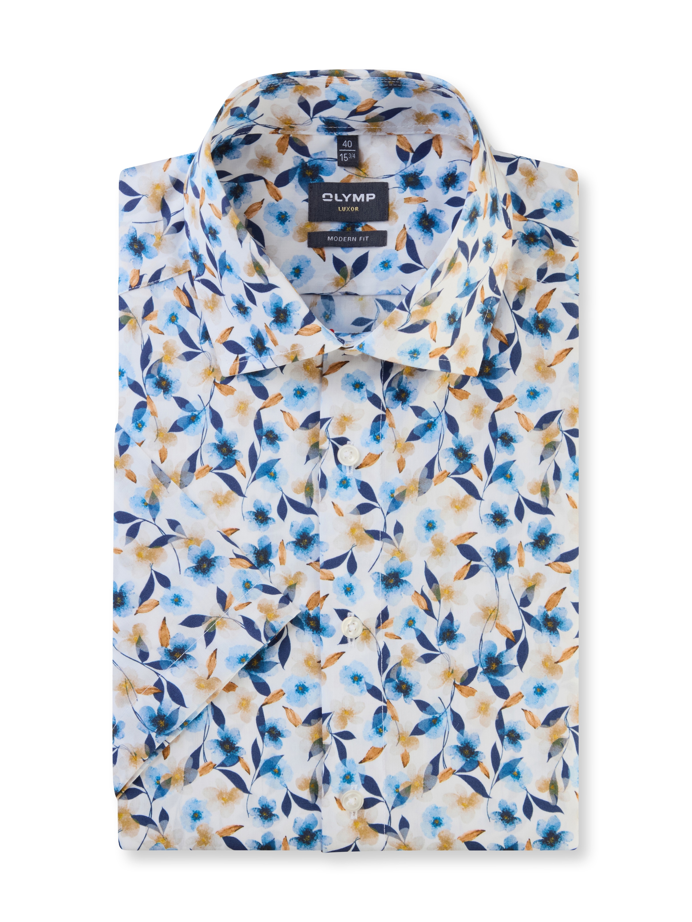 OLYMP Chemise à manches courtes »Luxor modern fit« mit floralem Print