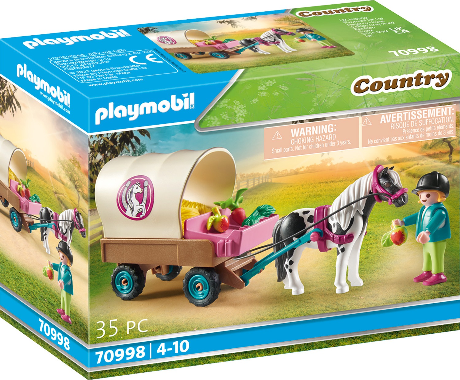 Image of Playmobil® Konstruktions-Spielset »Ponykutsche (70998), Country«, (35 St.), Made in Europe bei Ackermann Versand Schweiz