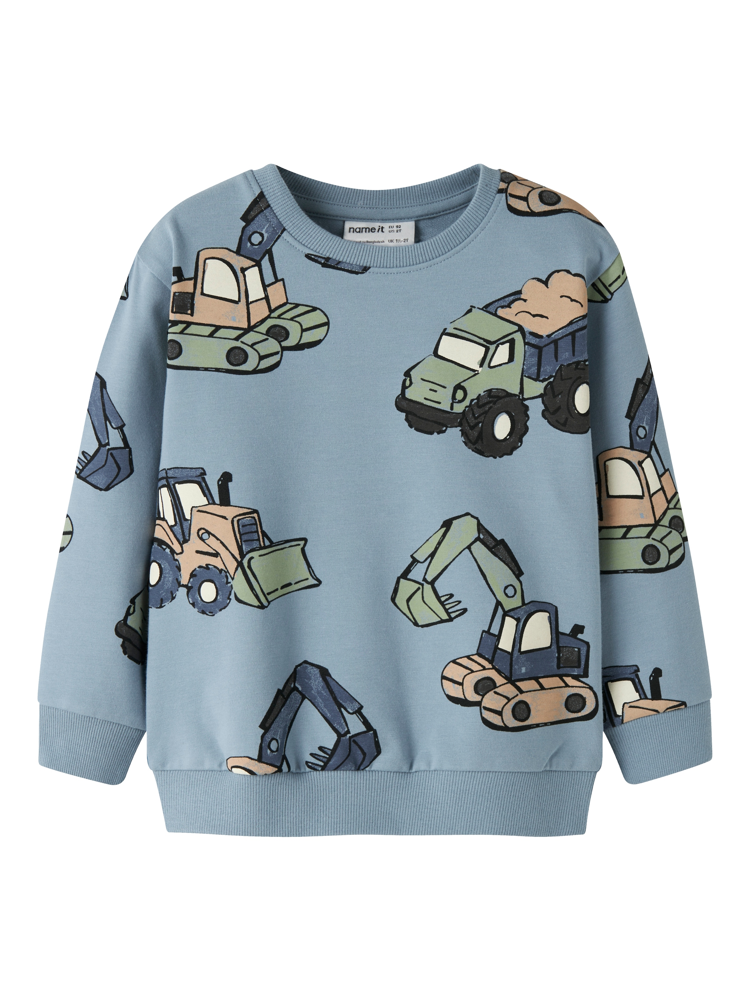 Name It Sweatshirt »NMMKARK LS NREG SWEAT UNB BOX«, Baumwollmischung, regular fit
