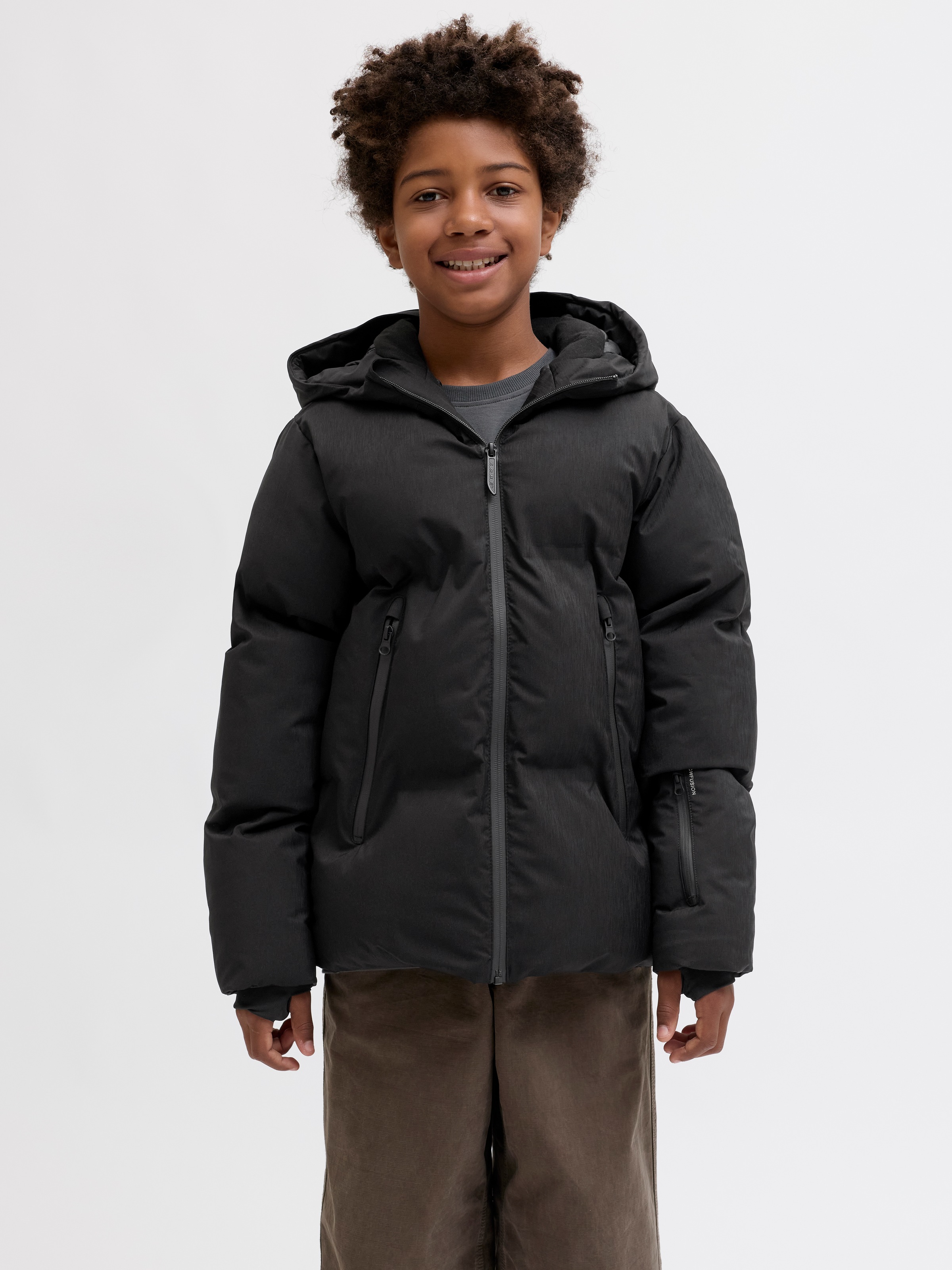 Image of Jack & Jones Junior Steppjacke "JCOFUSION TECHNICAL PUFFER JACKET JNR" mit Kapuze