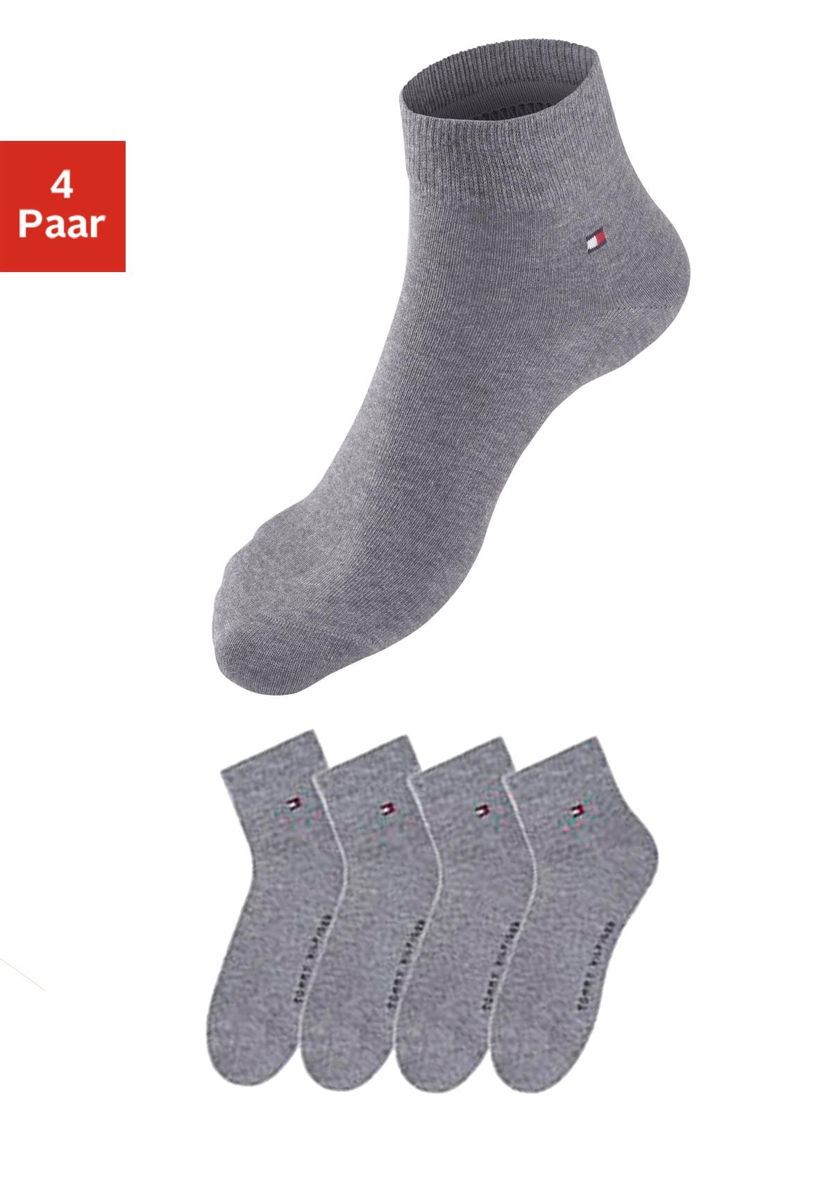 Tommy Hilfiger Kurzsocken, (4 Paar), mit druckfreien Nähten
