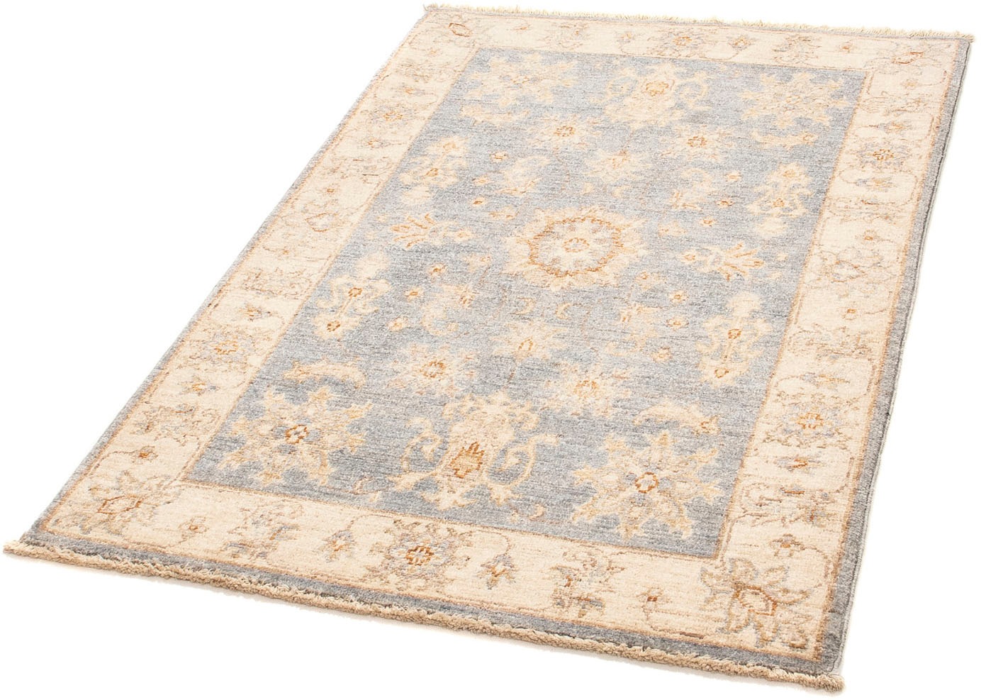 Image of morgenland Orientteppich »Ziegler - 124 x 82 cm - hellblau«, rechteckig, 6 mm Höhe, Wohnzimmer, Handgeknüpft, Einzelstück mit Zertifikat bei Ackermann Versand Schweiz