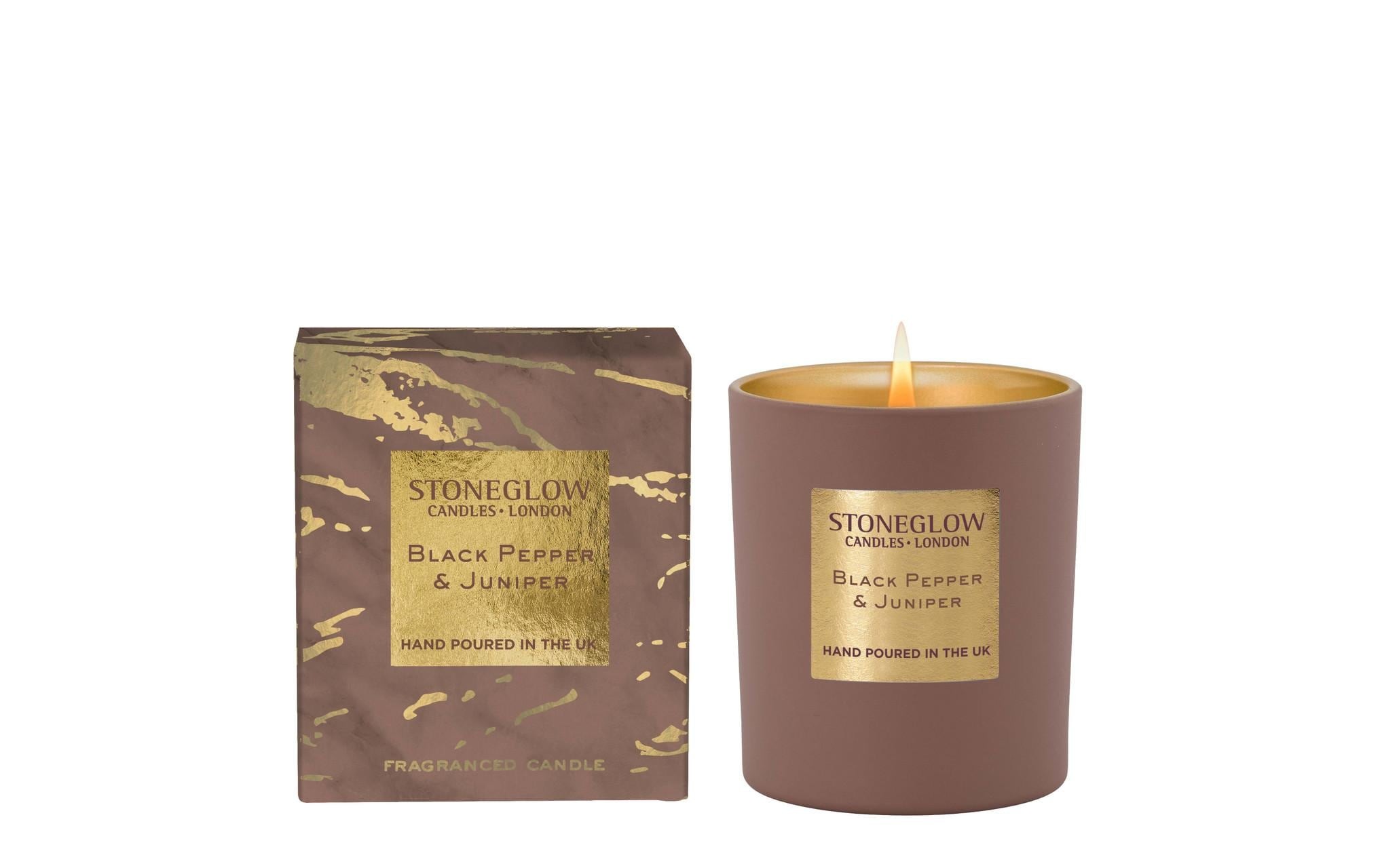 Image of Stoneglow Duftkerze "Black Pepper & Juniper 220 g"