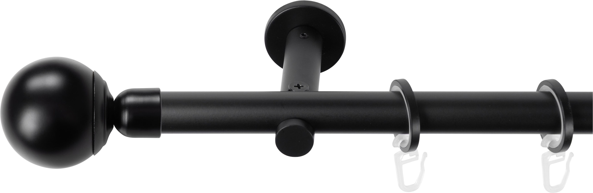 SN DECO GROUP Gardinenstange Ø 19 mm 1 läufig-läufig Fixmass;kürzbar