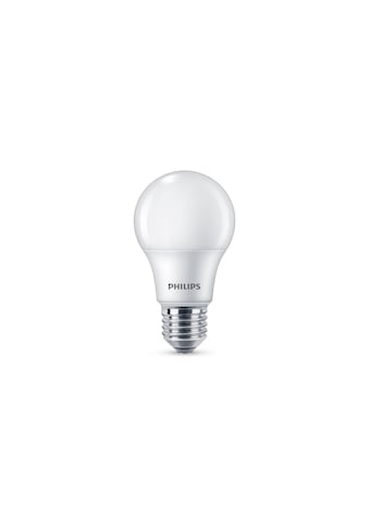LED-Leuchtmittel »Philips LED Lampe 8W«, E27, Warmweiss