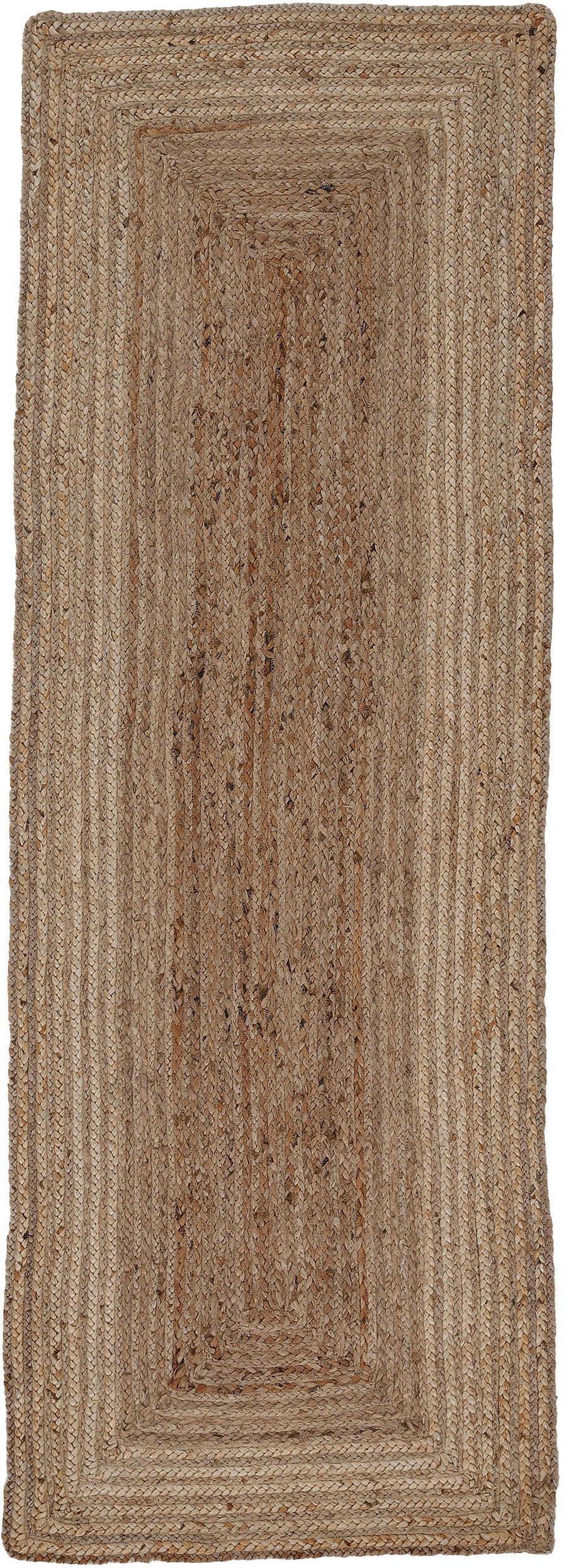 Image of carpetfine Läufer »Nele«, rechteckig, 6 mm Höhe, geflochtener Wendeteppich aus 100% Jute, in vielen Grössen und Formen, quadratisch, rund, oval, Wohnzimmer, Schlafzimmer bei Ackermann Versand Schweiz