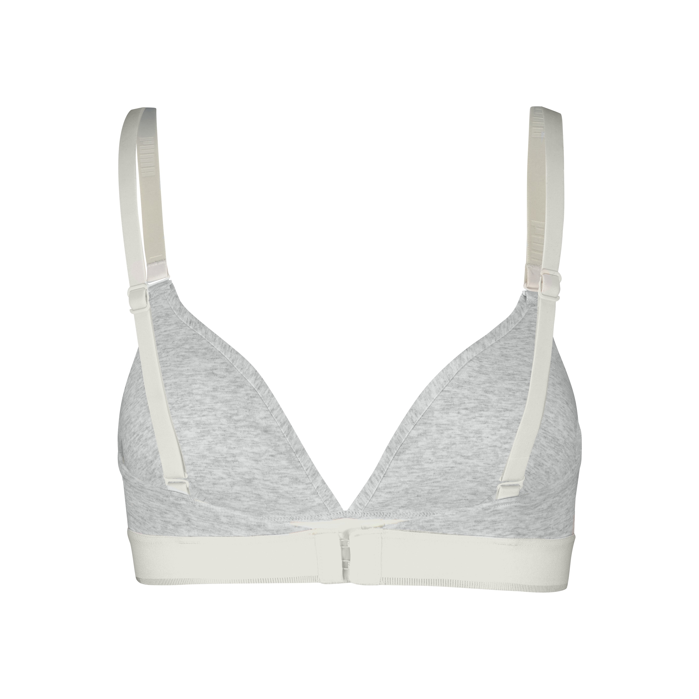 PUMA Bügelloser BH »PUMA WOMEN COTTON TRIANGLE BRALETTE« herausnehmbare gepolsterte Cups für anpassungsfähigen Look