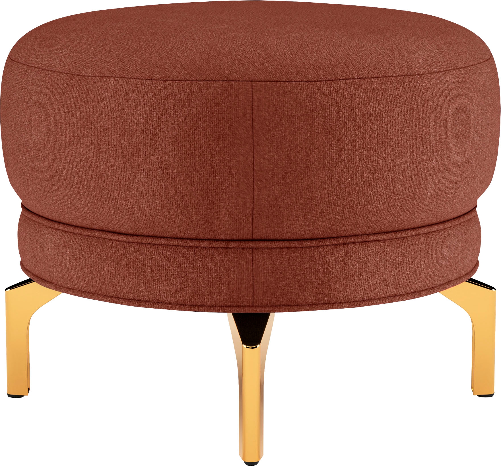 sit&more Polsterhocker »Orient 3«, goldfarbene Metallfüsse