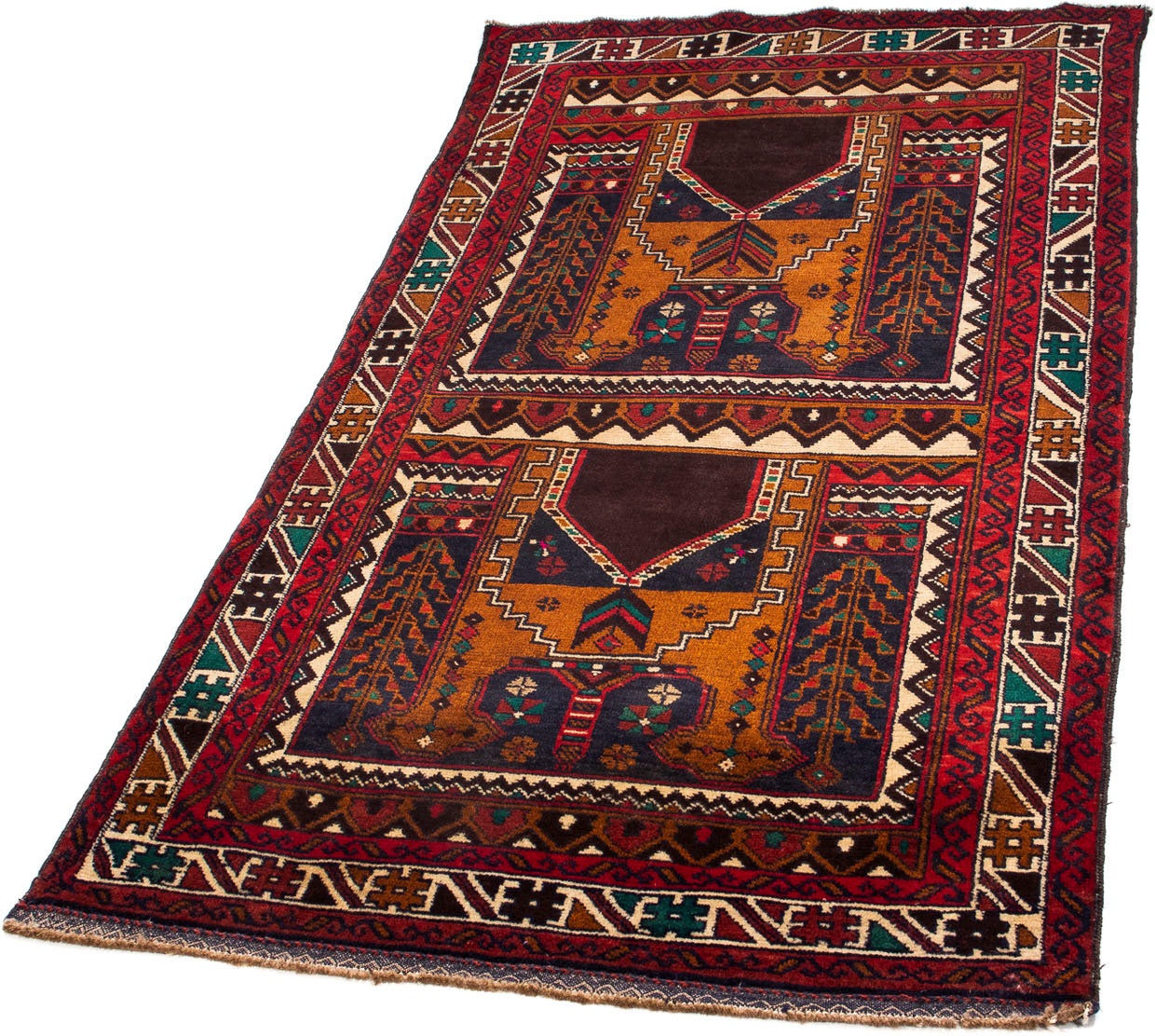 Image of morgenland Orientteppich »Belutsch - 161 x 84 cm - mehrfarbig«, rechteckig, 8 mm Höhe, Wohnzimmer, Handgeknüpft, Einzelstück mit Zertifikat bei Ackermann Versand Schweiz