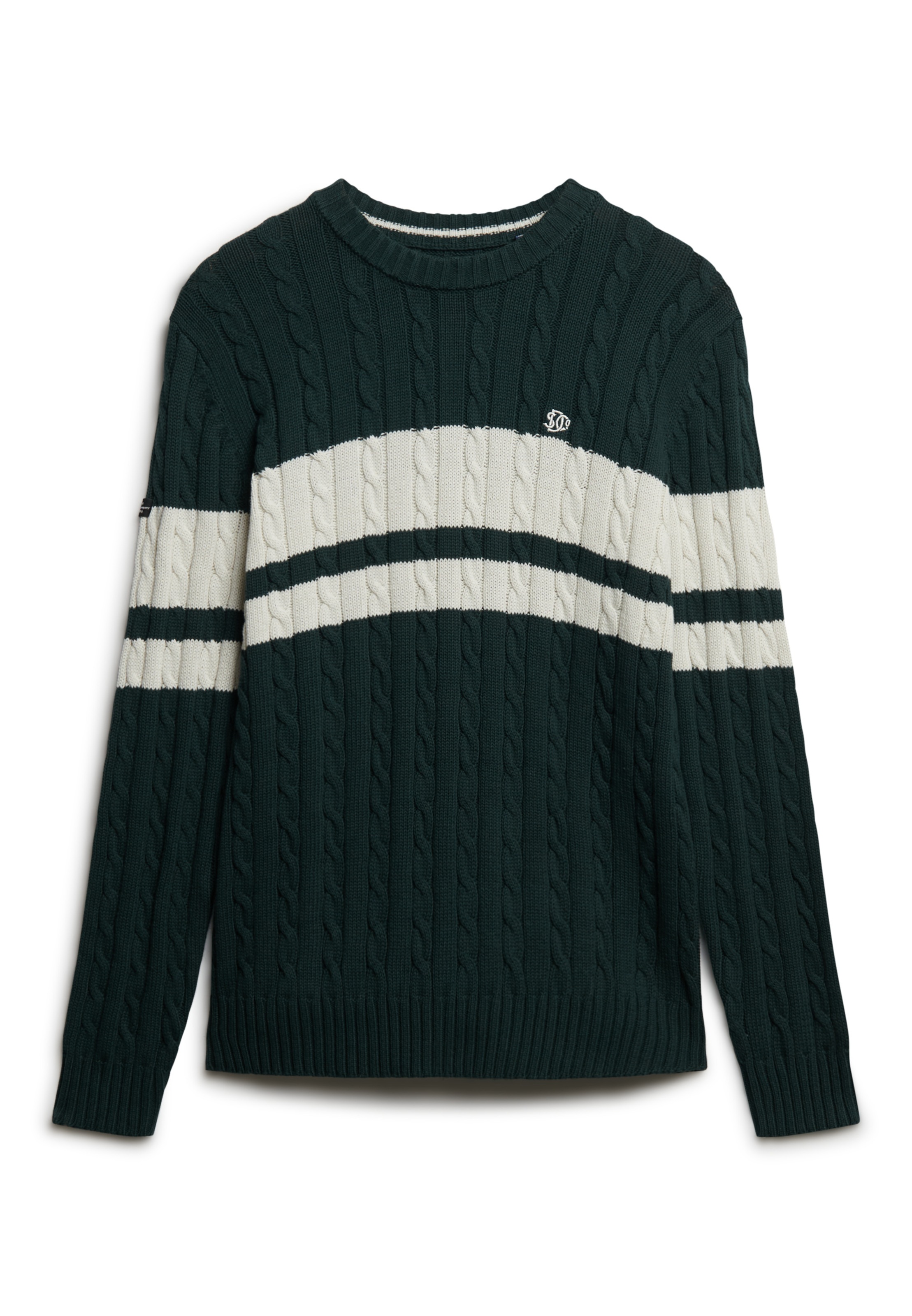 Superdry Strickpullover »Cotton Stripe Cable Jumper«