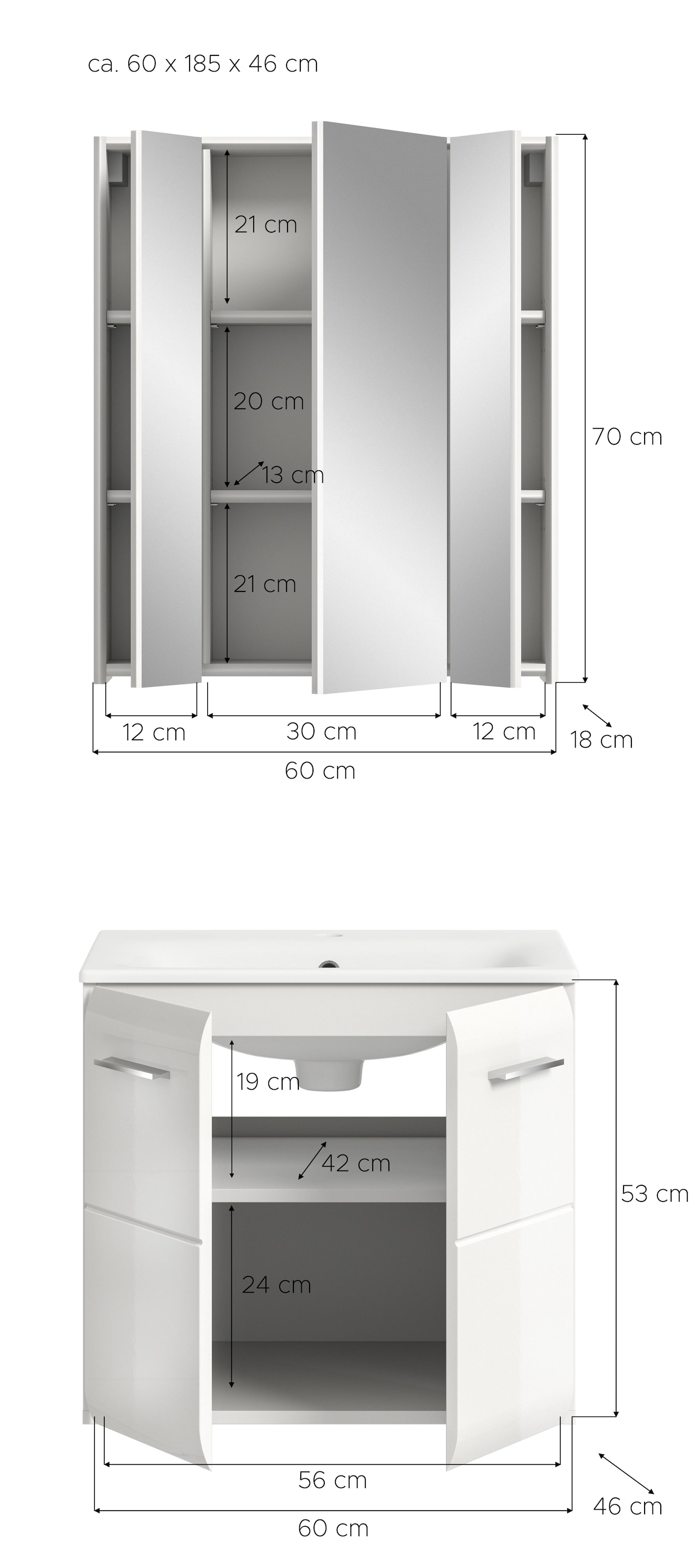 INOSIGN Ensemble de salle de bains Set, 3 cuis tlg.