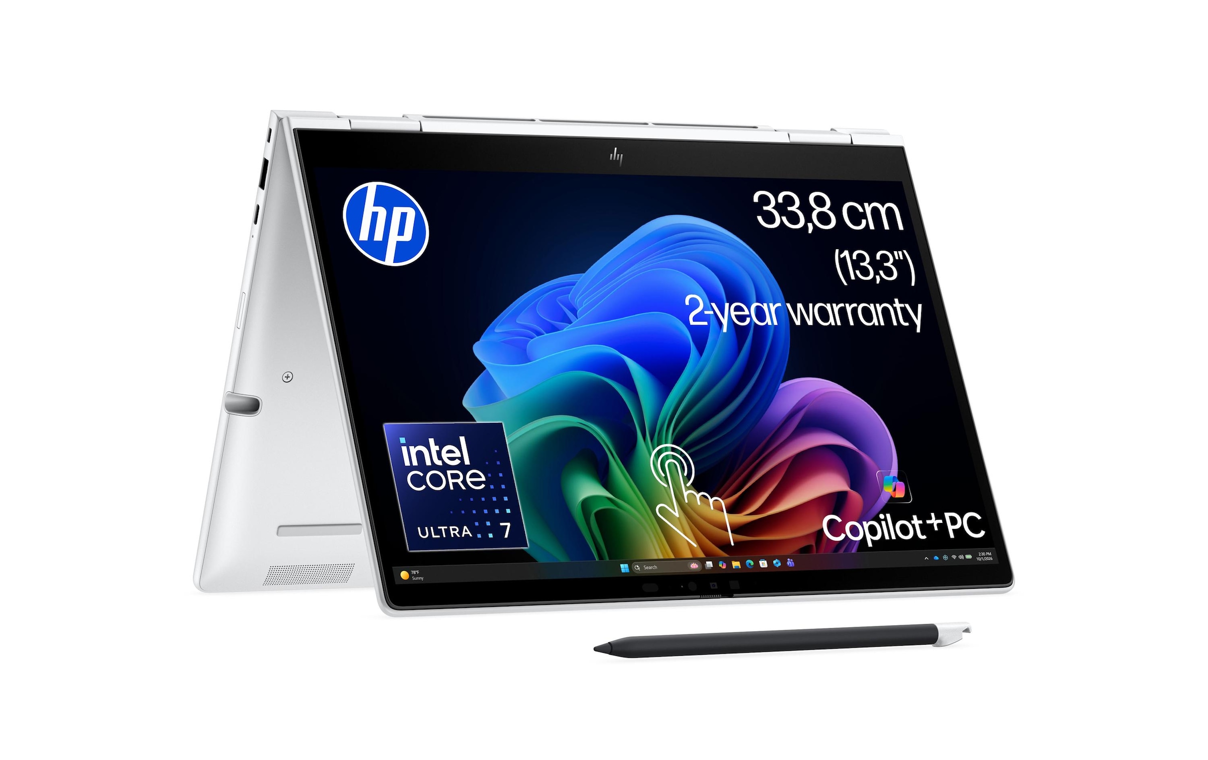 HP Notebook »Notebook 8 Flip G2i 13« / 13,3 ″ Intel Core Ultra 7 Integrierte NPU (Neural Processing Unit)