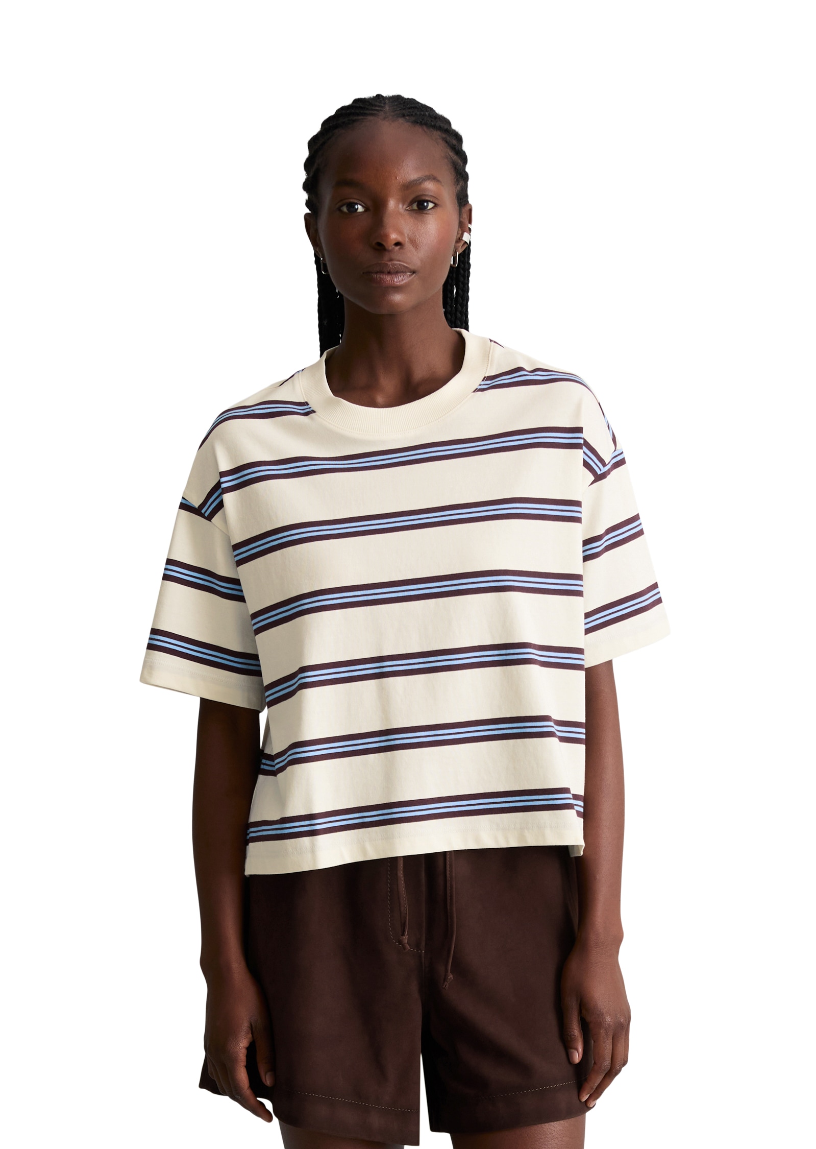 Image of Marc OPolo DENIM T-Shirt relaxed aus Heavy Jersey