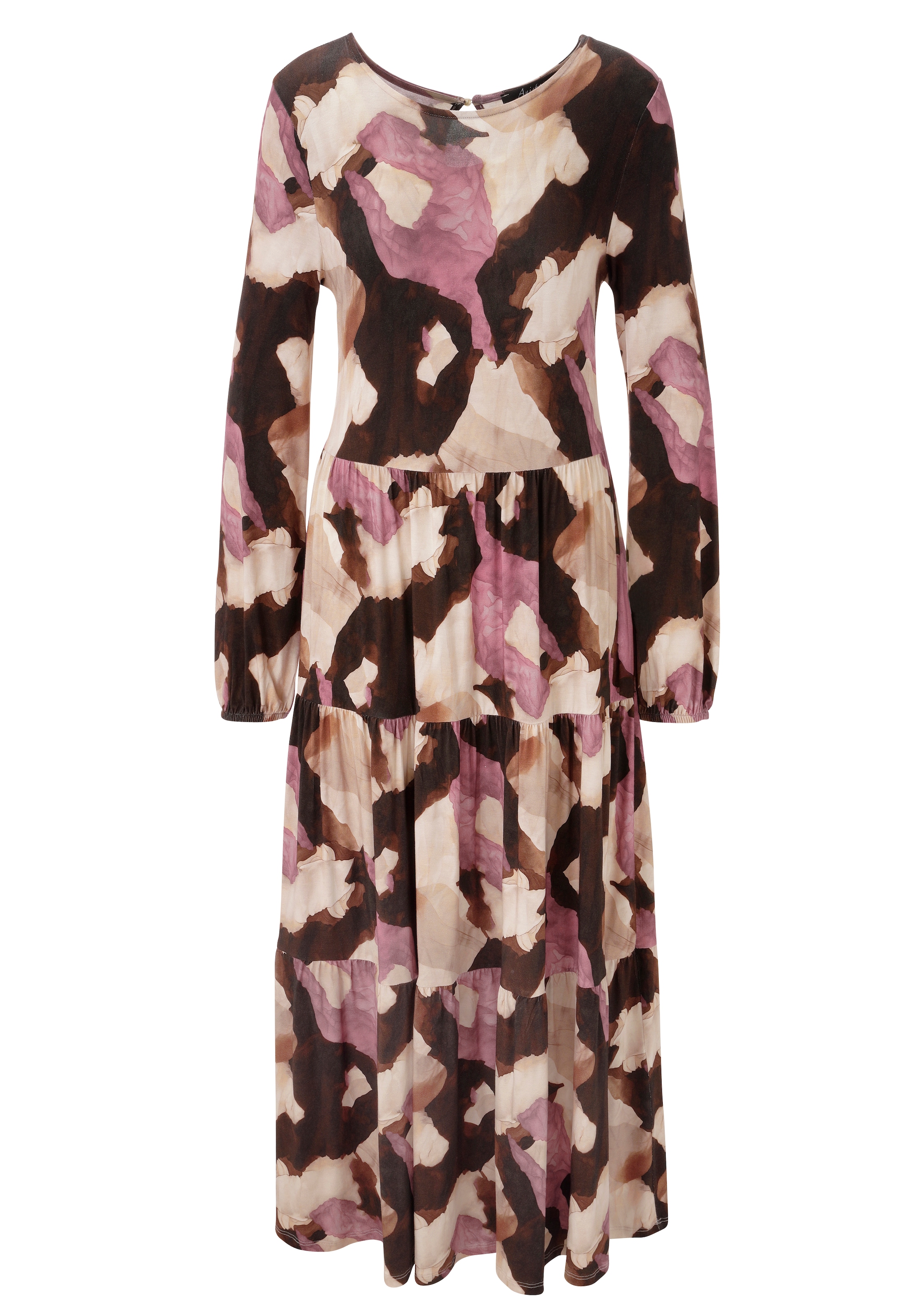 Aniston CASUAL Robe midi avec imprimé batik graphique - chaque pièce est unique - NOUVELLE COLLECTION