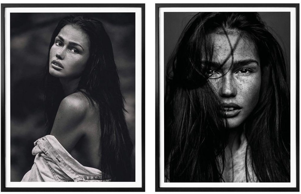 Image of Wall-Art Poster »Fashion Portrait«, Gesicht, (Set, 2 St.), mit Bilderrahmen, Poster, Wandbild, Bild, Wandposter bei Ackermann Versand Schweiz