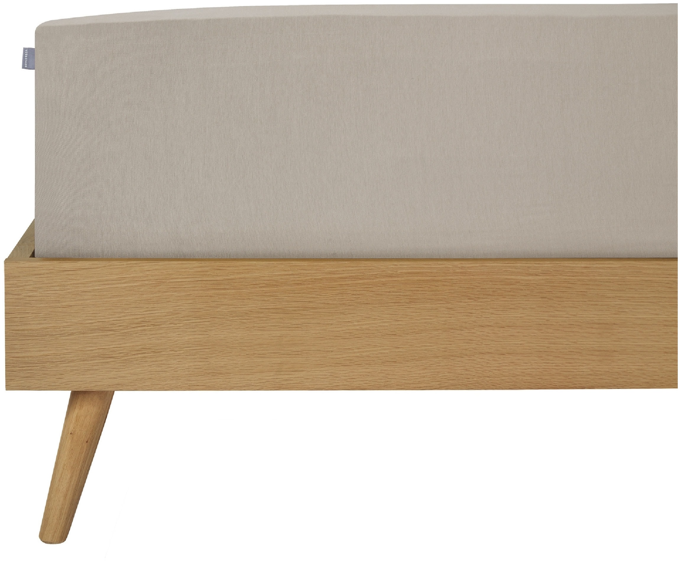 Image of Schiesser Spannbettlaken "Flexi aus 95% Baumwolle und 5% Elastahan in Premium-Qualität" für hohe Matratzen und Boxspringbetten geeignet, Made in Green