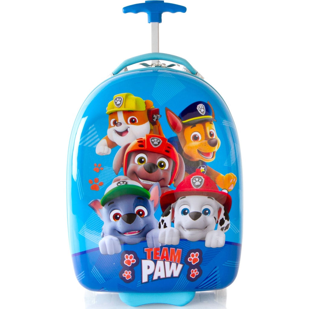 Heys Kinderkoffer »Paw Patrol, Blau«, 2 Rollen, Kindertrolley Kinderreisegepäck Handgepäck-Koffer in runder Form
