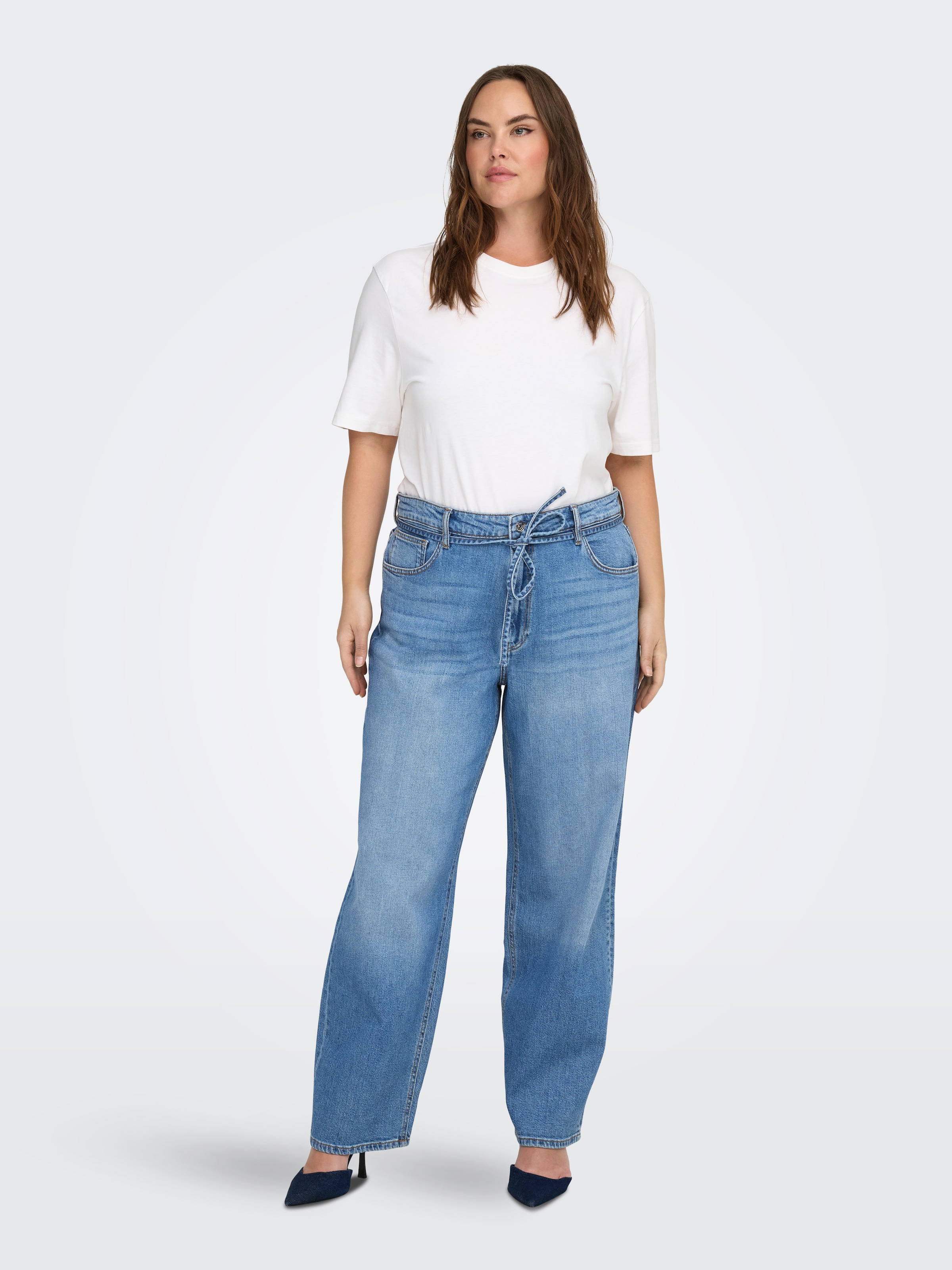 ONLY CARMAKOMA Jeans Relax-fit »CARGIANNA MW STRAIGHT AZ751 DNM NOOS«