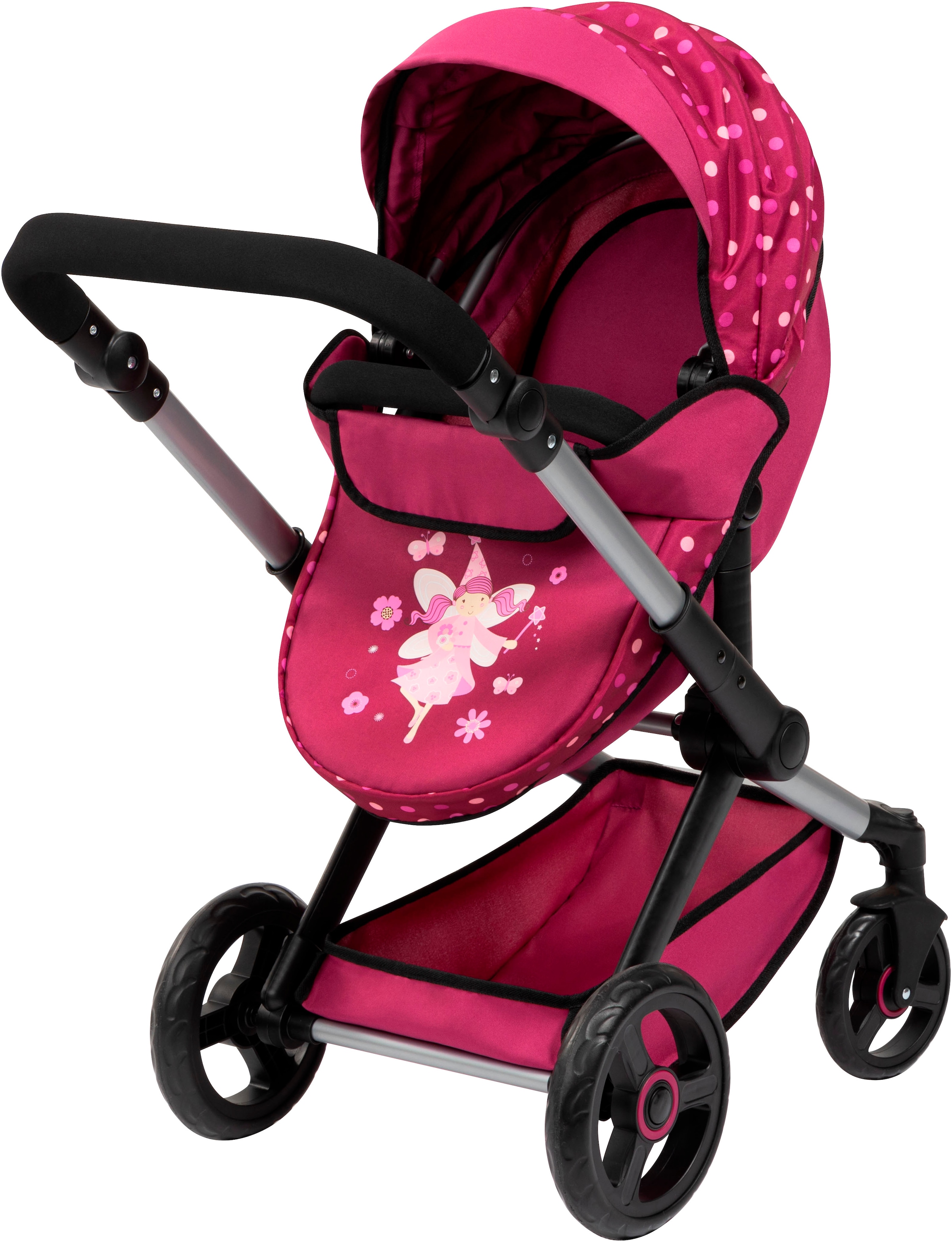 Bayer Kombi-Puppenwagen »Xeo Mega, bordeaux«