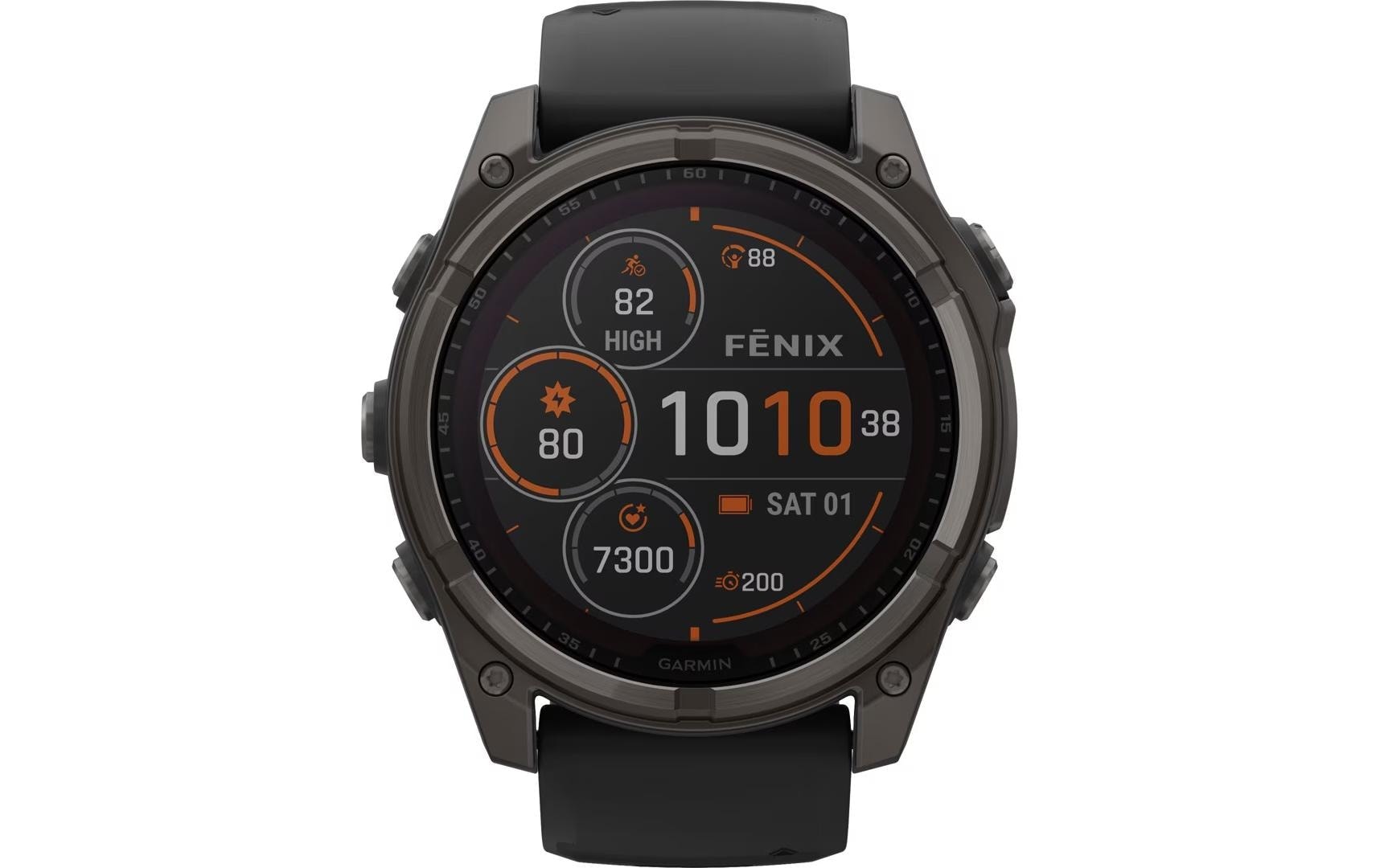 Garmin Smartwatch »Fenix 8 Solar Sapphire«(/ 1,4 ″)