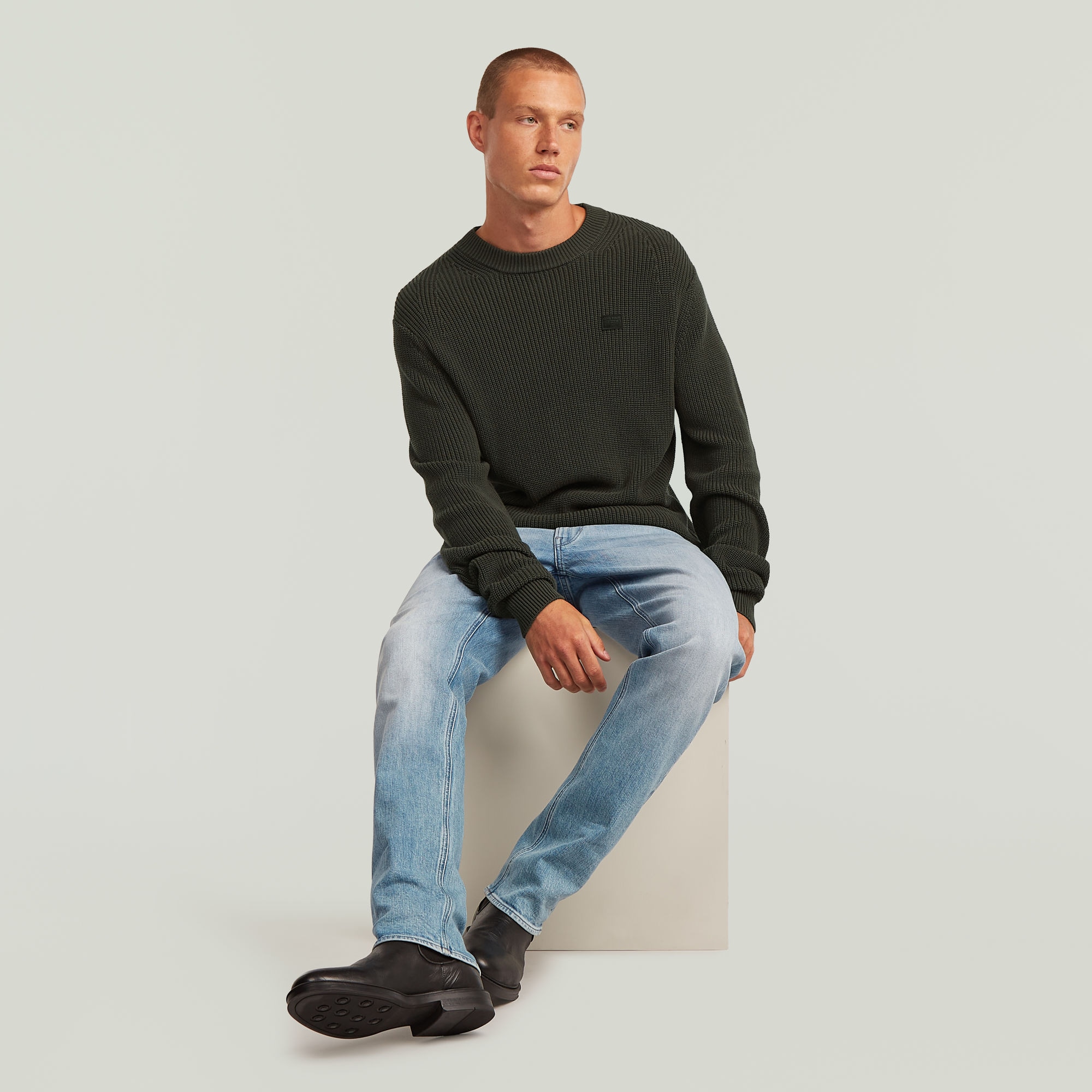 G-STAR Strickpullover , mit Rundhals
