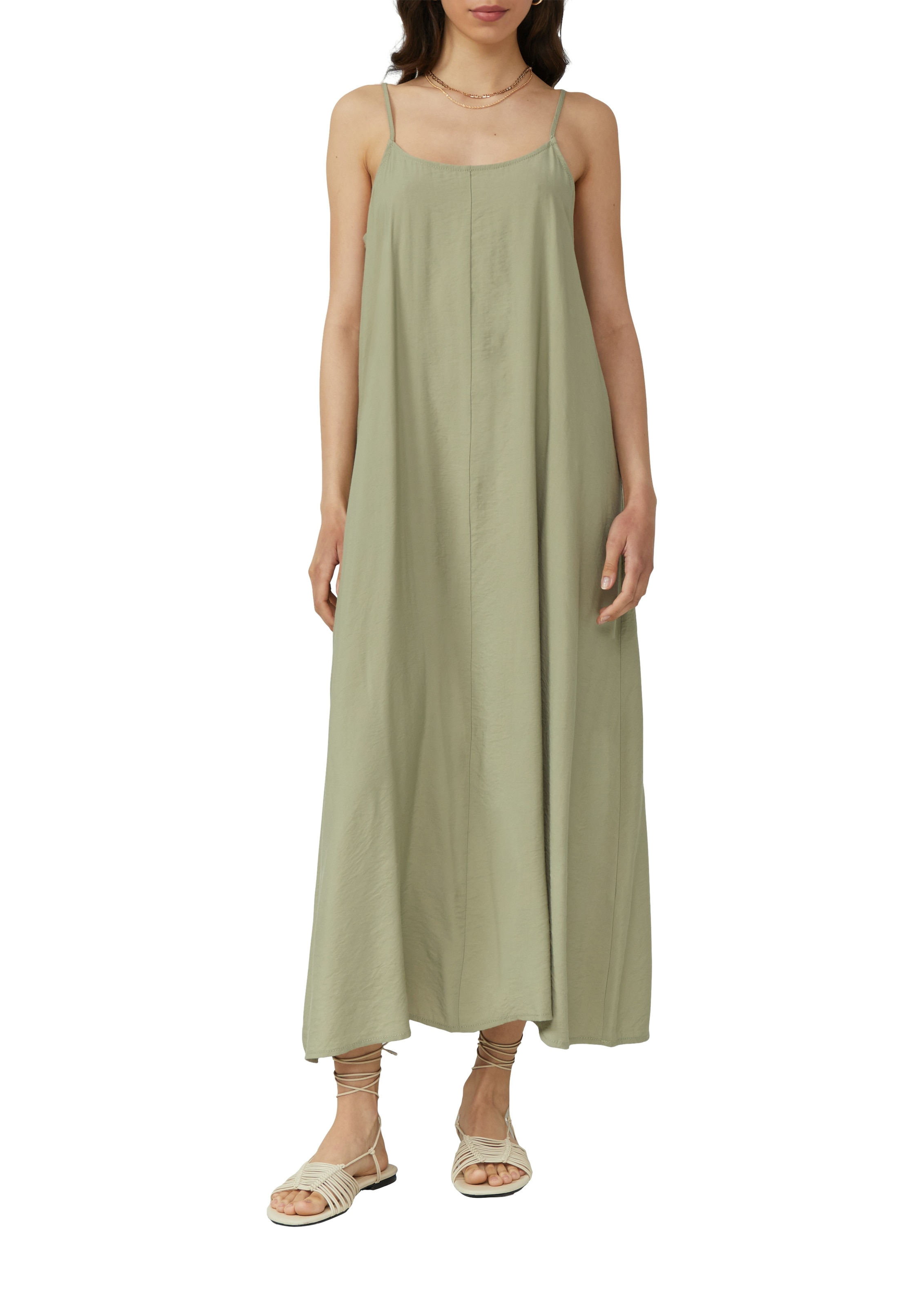 Image of QS Maxikleid Ohne Taschen aus Viskosemix