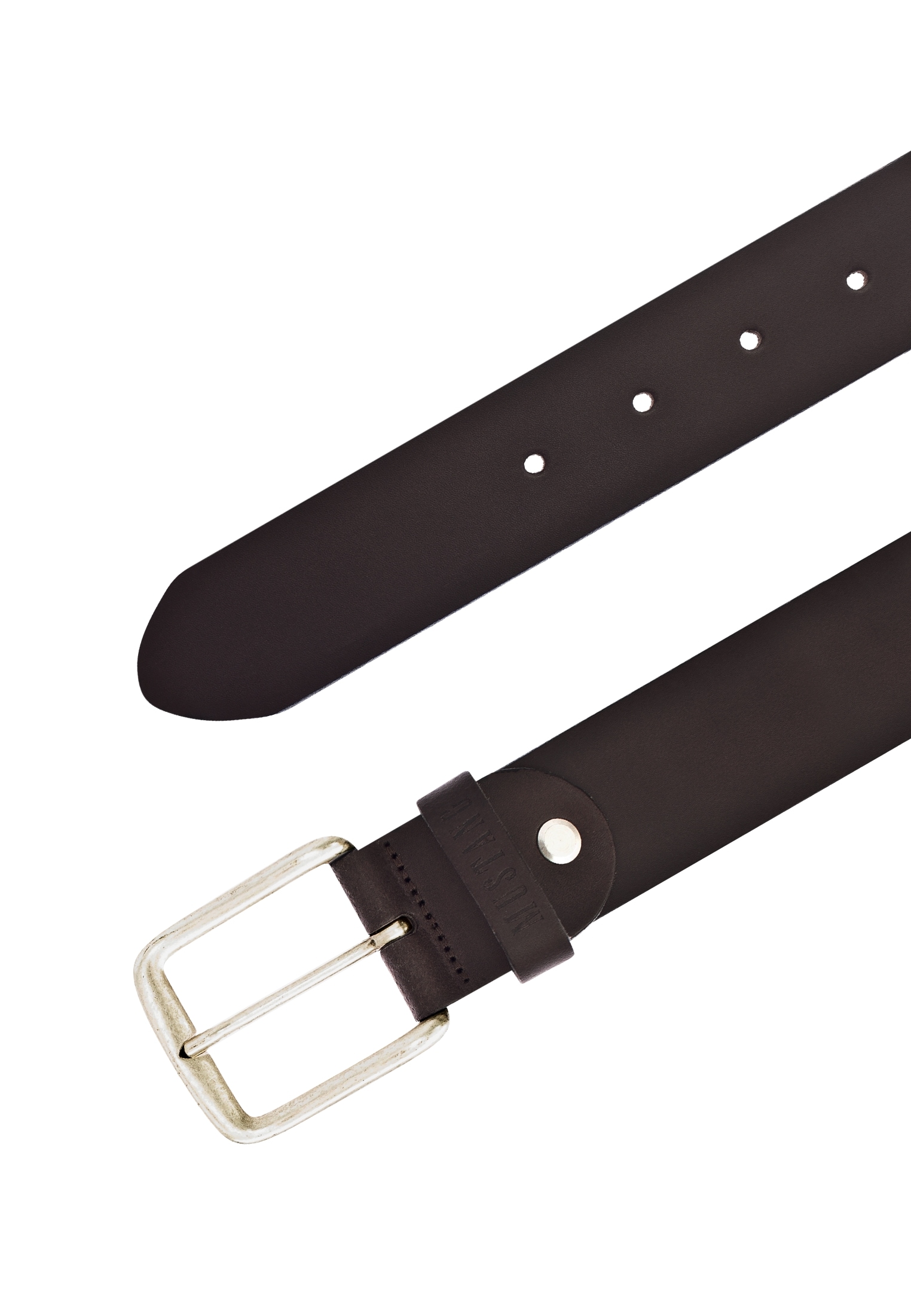 MUSTANG Ledergürtel, Klassische Dornschliesse in leichter Used-Optik, 4 cm