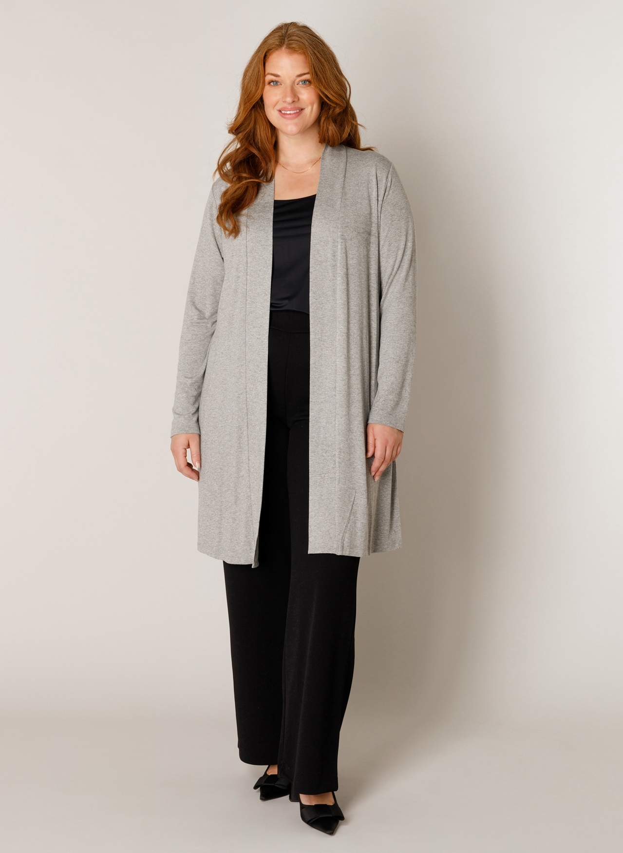 Base Level Curvy Longstrickjacke »Ayla Long« Grosse Grössen