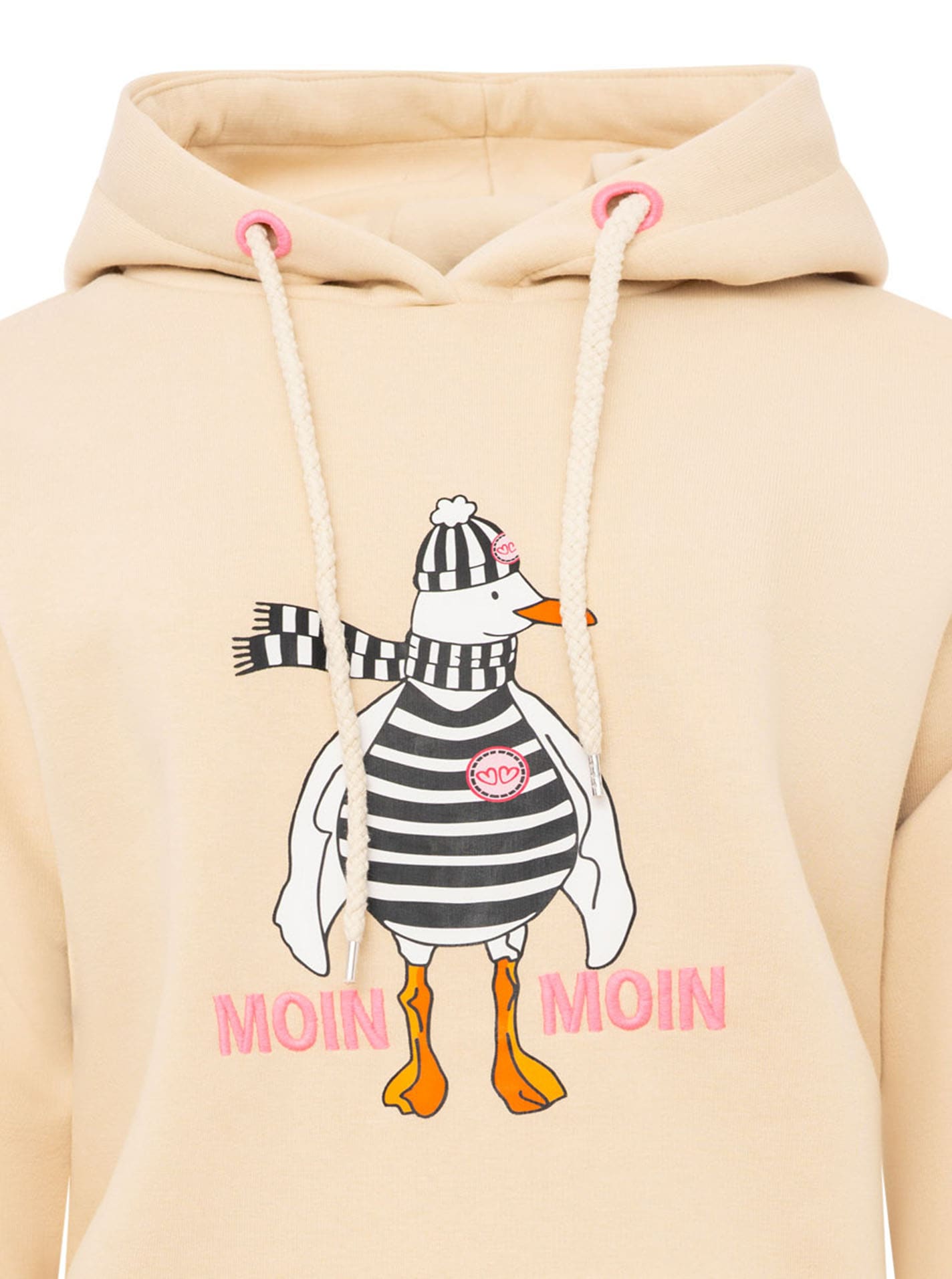 Zwillingsherz Hoodie »"Moin Moin Möwe"«, mit nordischem Gruss, lustiger Möwe, Fronttasche
