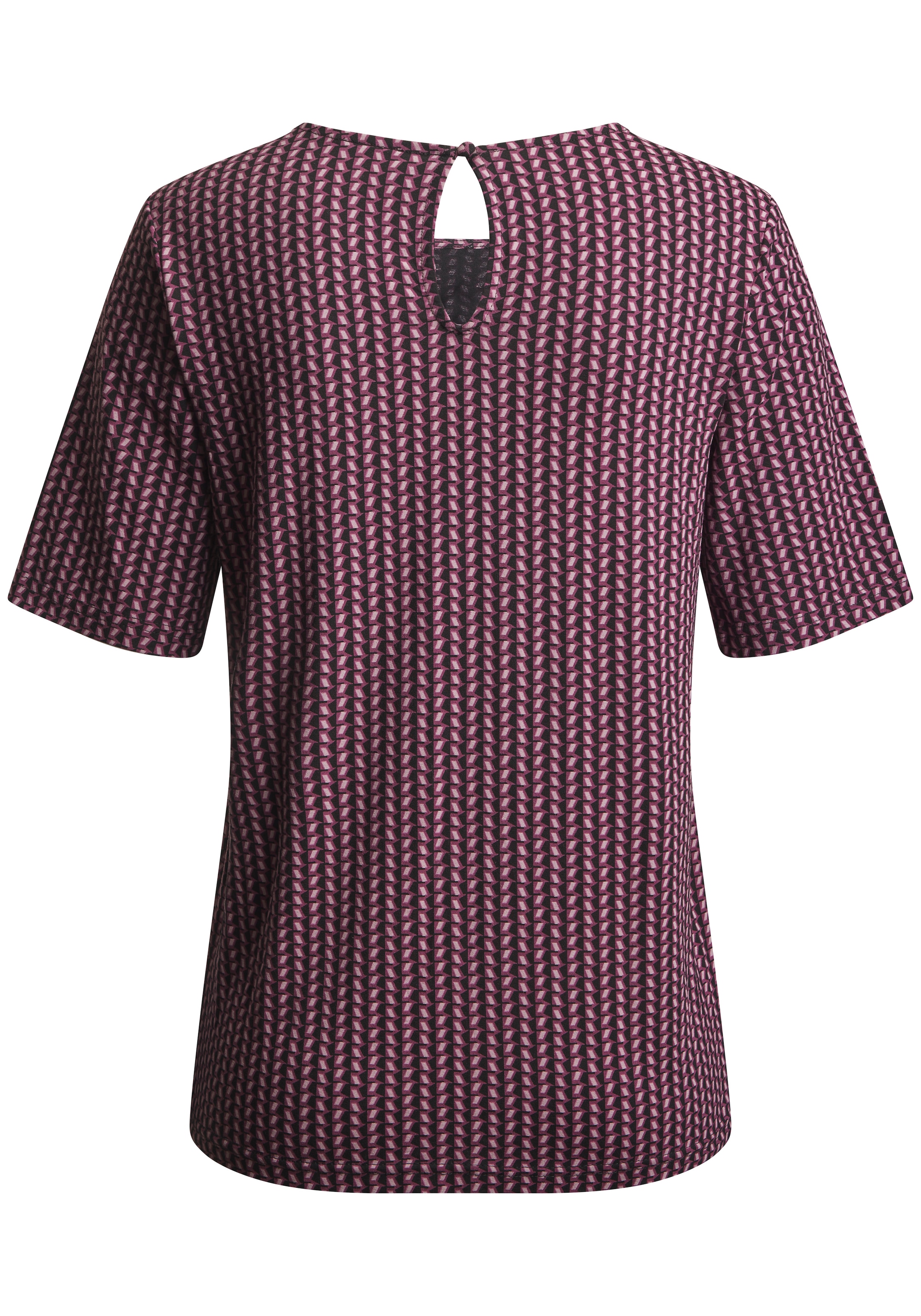 LASCANA T-Shirt schönes Knopfdetail hinten