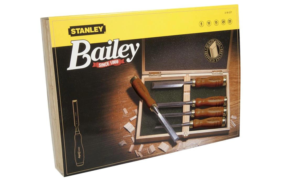 STANLEY Jeu de burins »Stechbeitel Set Bailey 5-teilig« 5 tlg.
