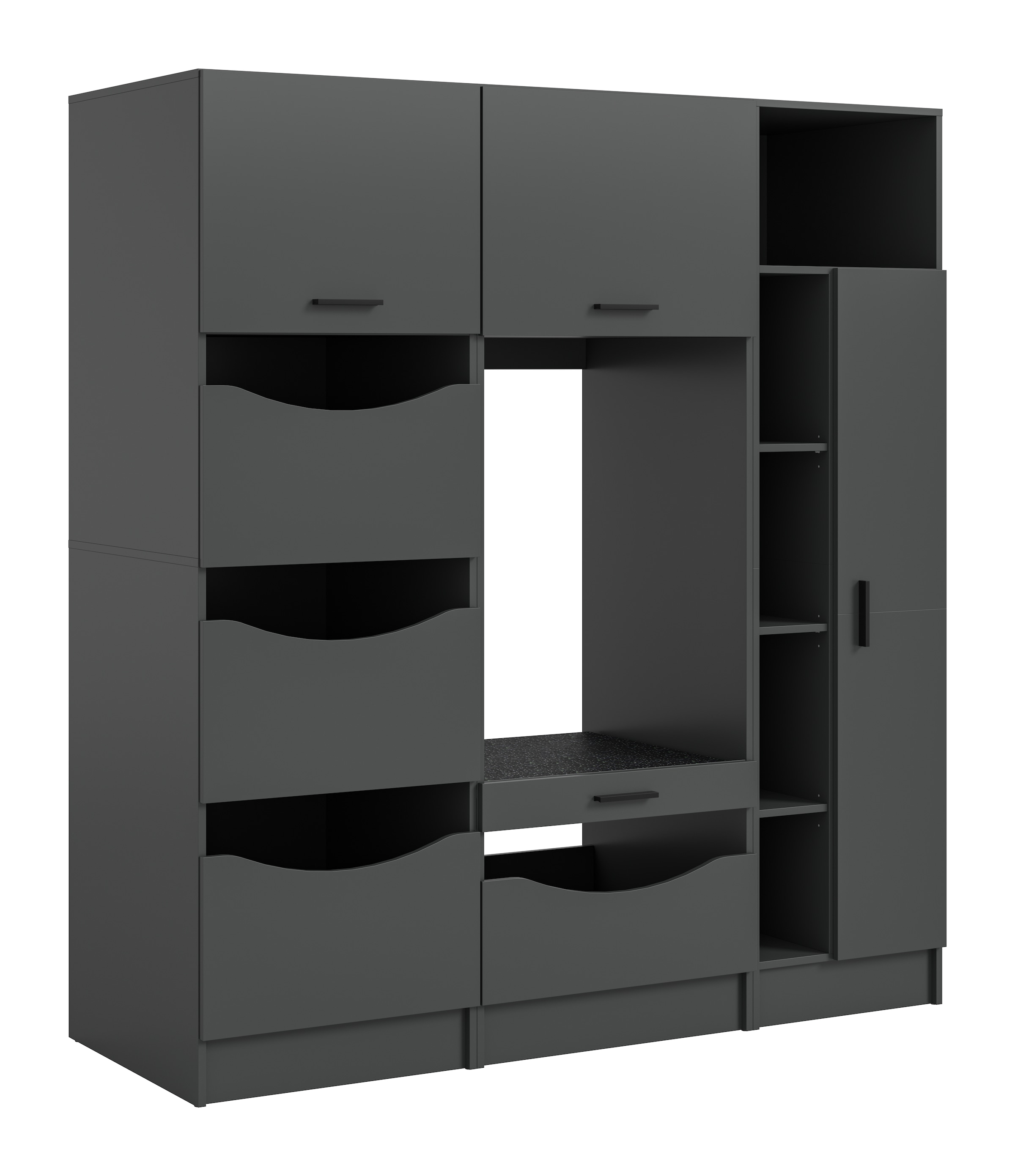 Image of welltime Badmöbel-Set "FALAS, 3-teilig, Hauswirtschaftsraum Set, Breite 176 cm" 1x Wäsche-, 1x Waschmaschinenumbau-, 1x Mehrzweckschrank